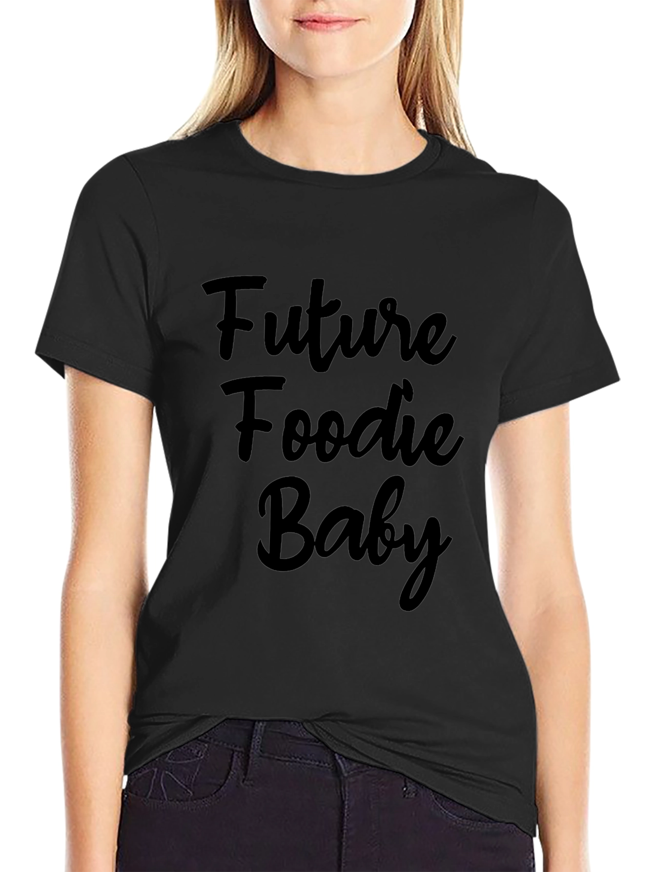 Future Foodie Baby Black T-Shirt