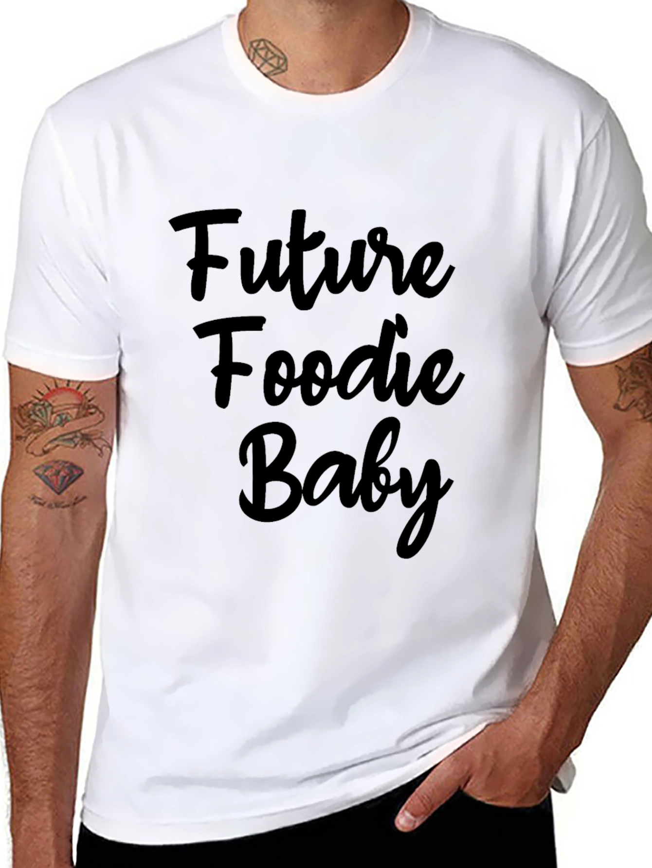 Future Foodie Baby Black T-Shirt
