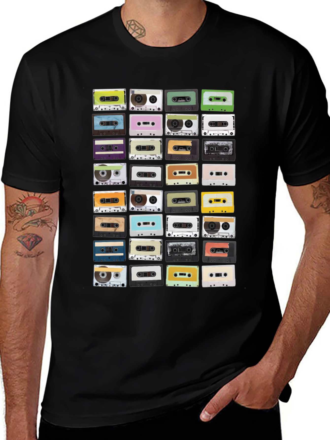 Retro Cassette Tape T-Shirt - Music Lover Tee