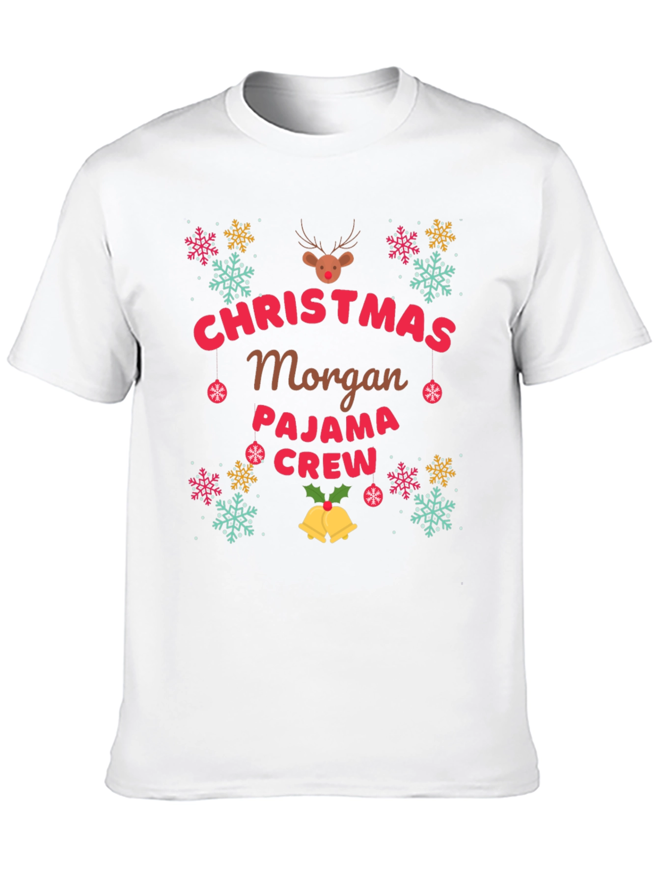 Christmas Morgan Pajama Crew T-Shirt