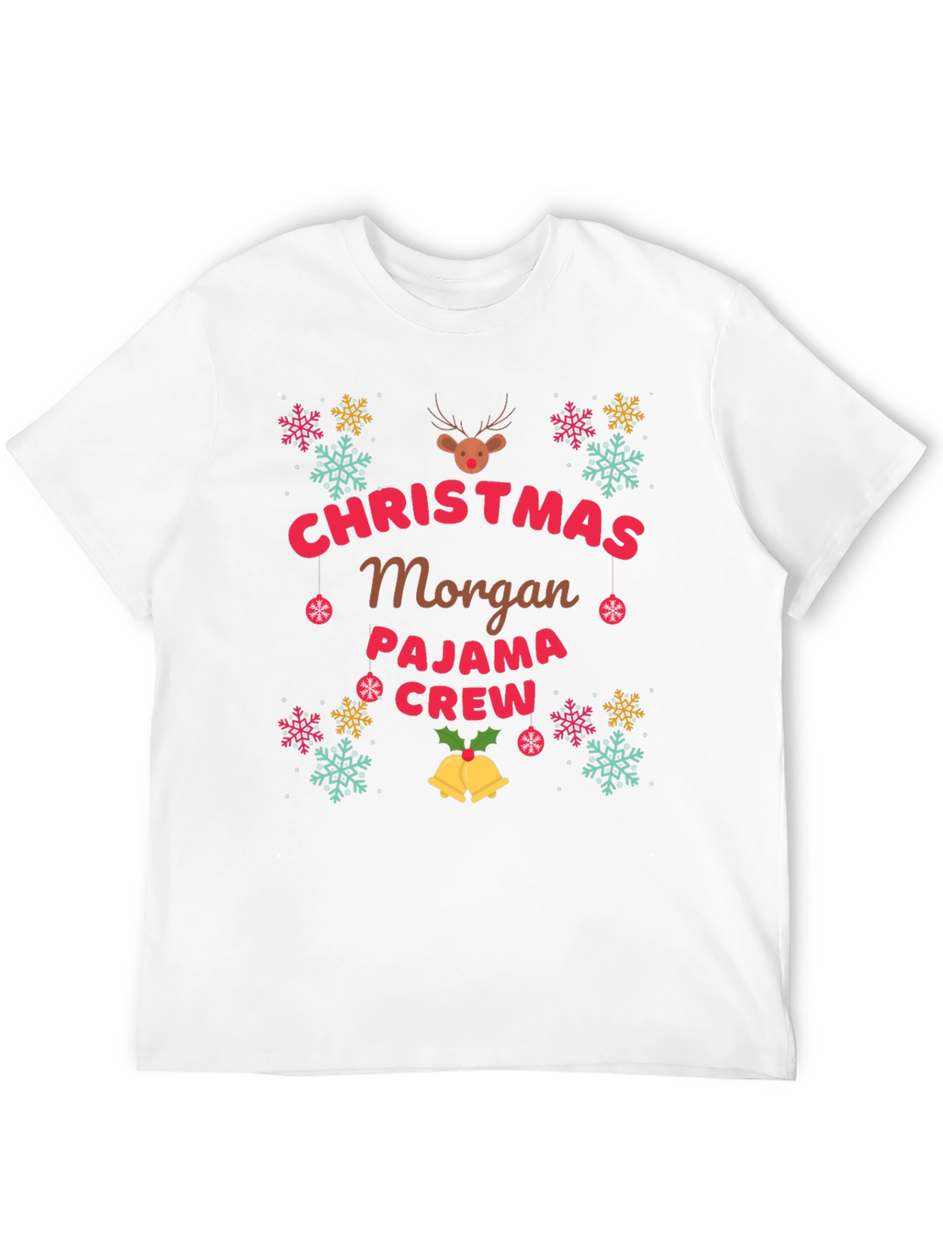Christmas Morgan Pajama Crew T-Shirt