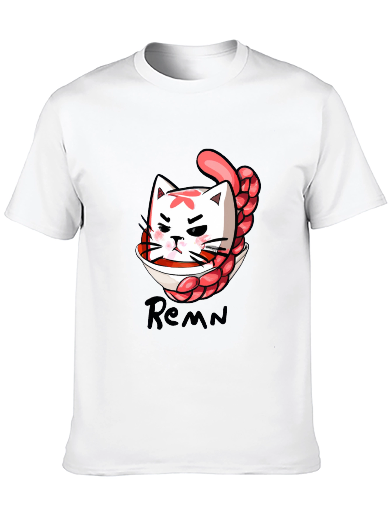 Cat Ramen Bowl T-Shirt - Anime Inspired