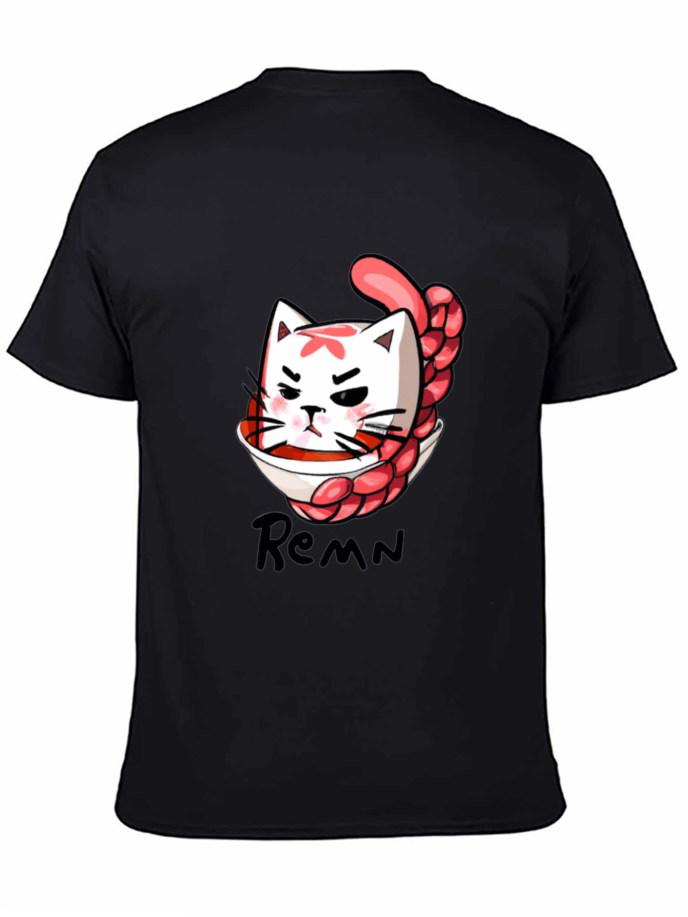 Cat Ramen Bowl T-Shirt - Anime Inspired