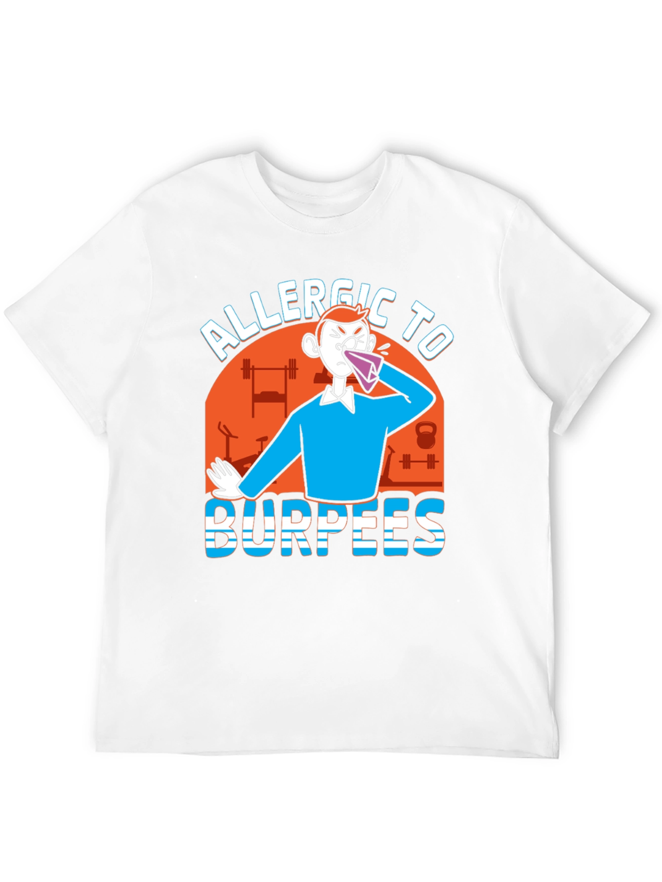 Allergic to Burpees Black Graphic Tee