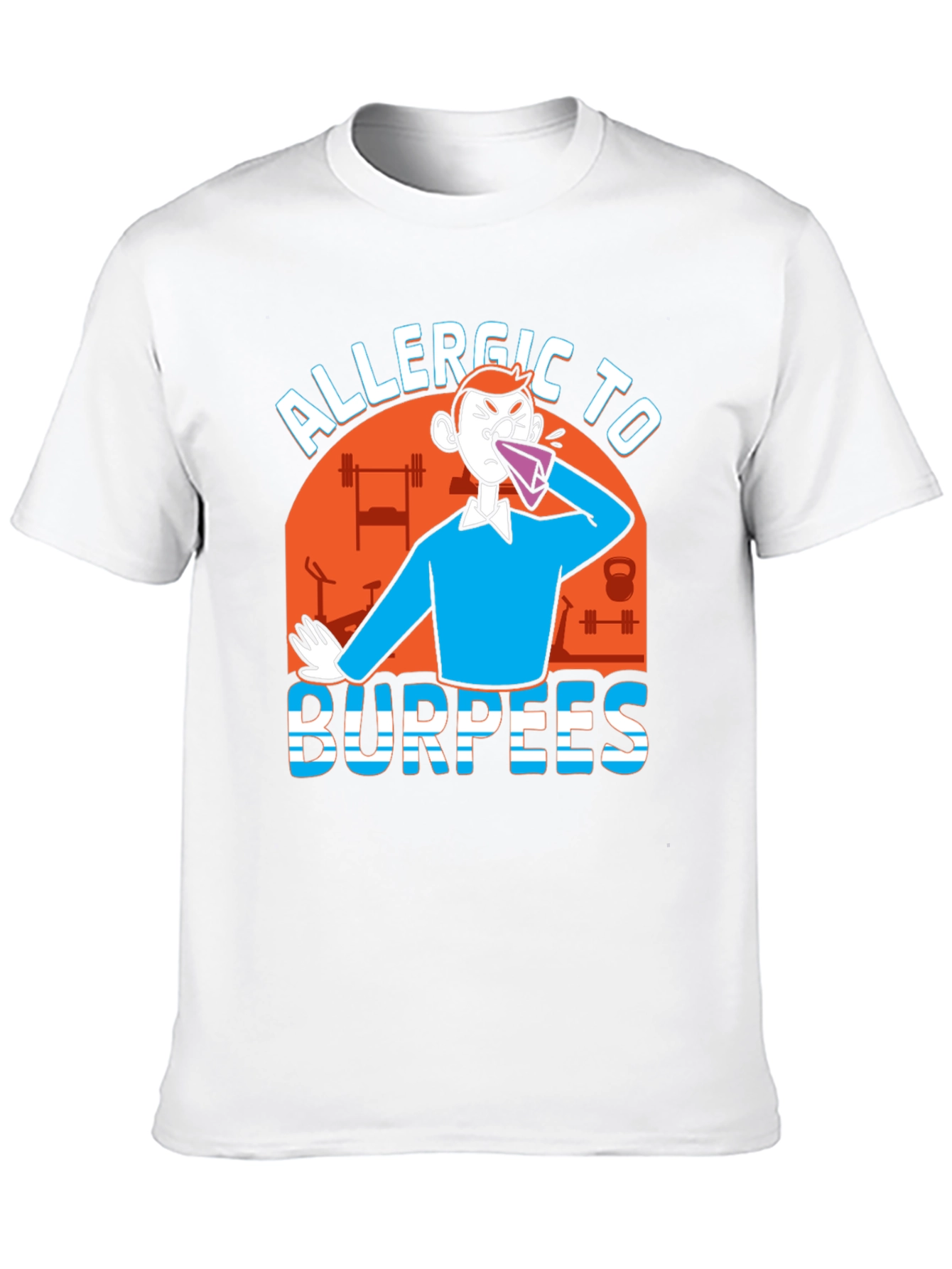 Allergic to Burpees Black Graphic Tee