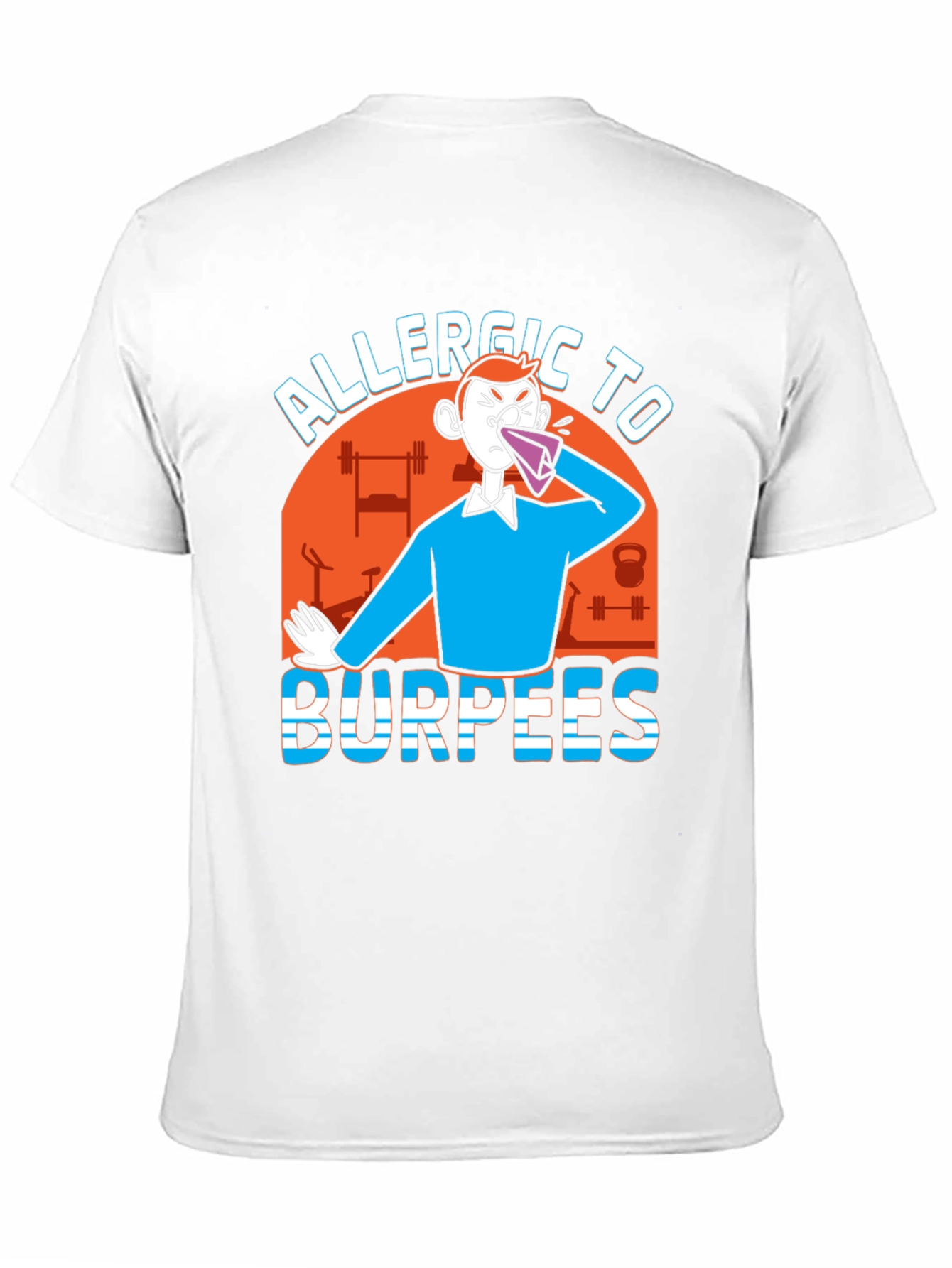 Allergic to Burpees Black Graphic Tee