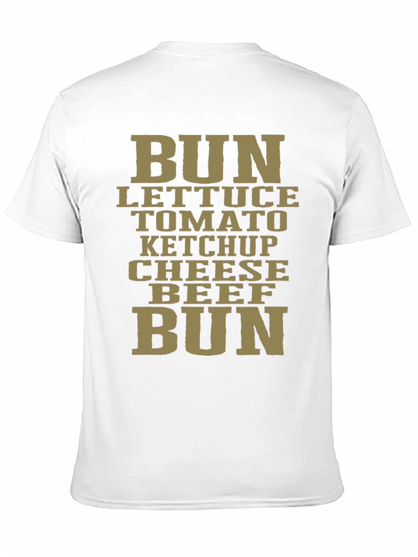 Burger Ingredients Graphic T-Shirt - Casual Comfort