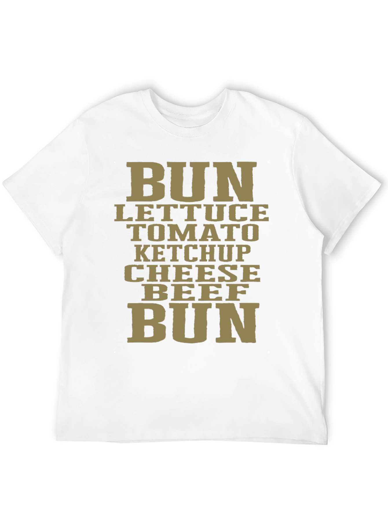 Burger Ingredients Graphic T-Shirt - Casual Comfort