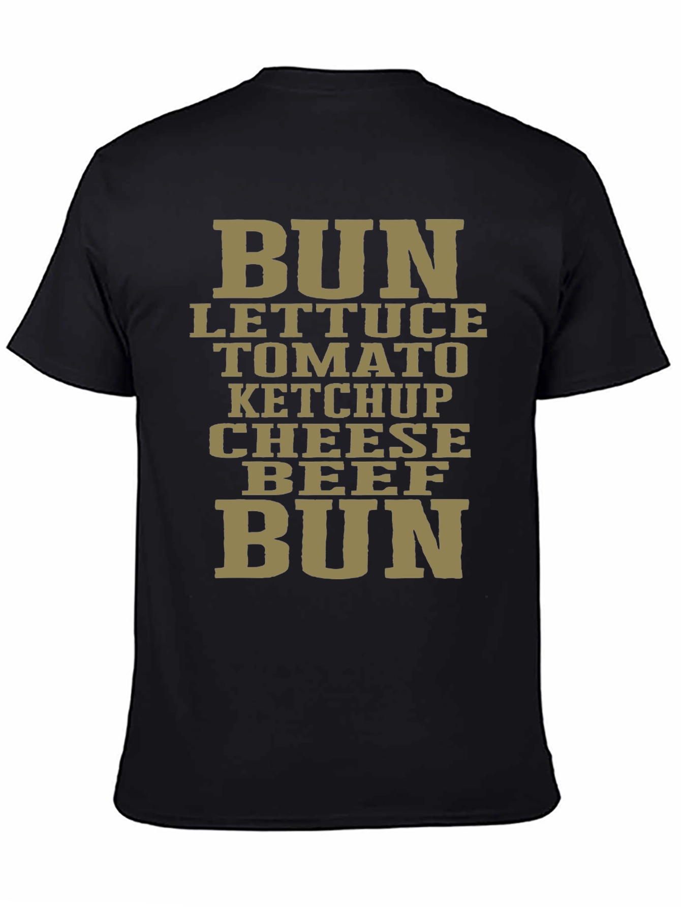 Burger Ingredients Graphic T-Shirt - Casual Comfort
