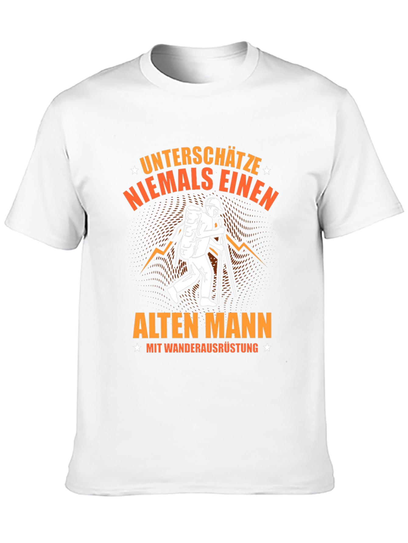 Hiking Old Man Graphic T-Shirt
