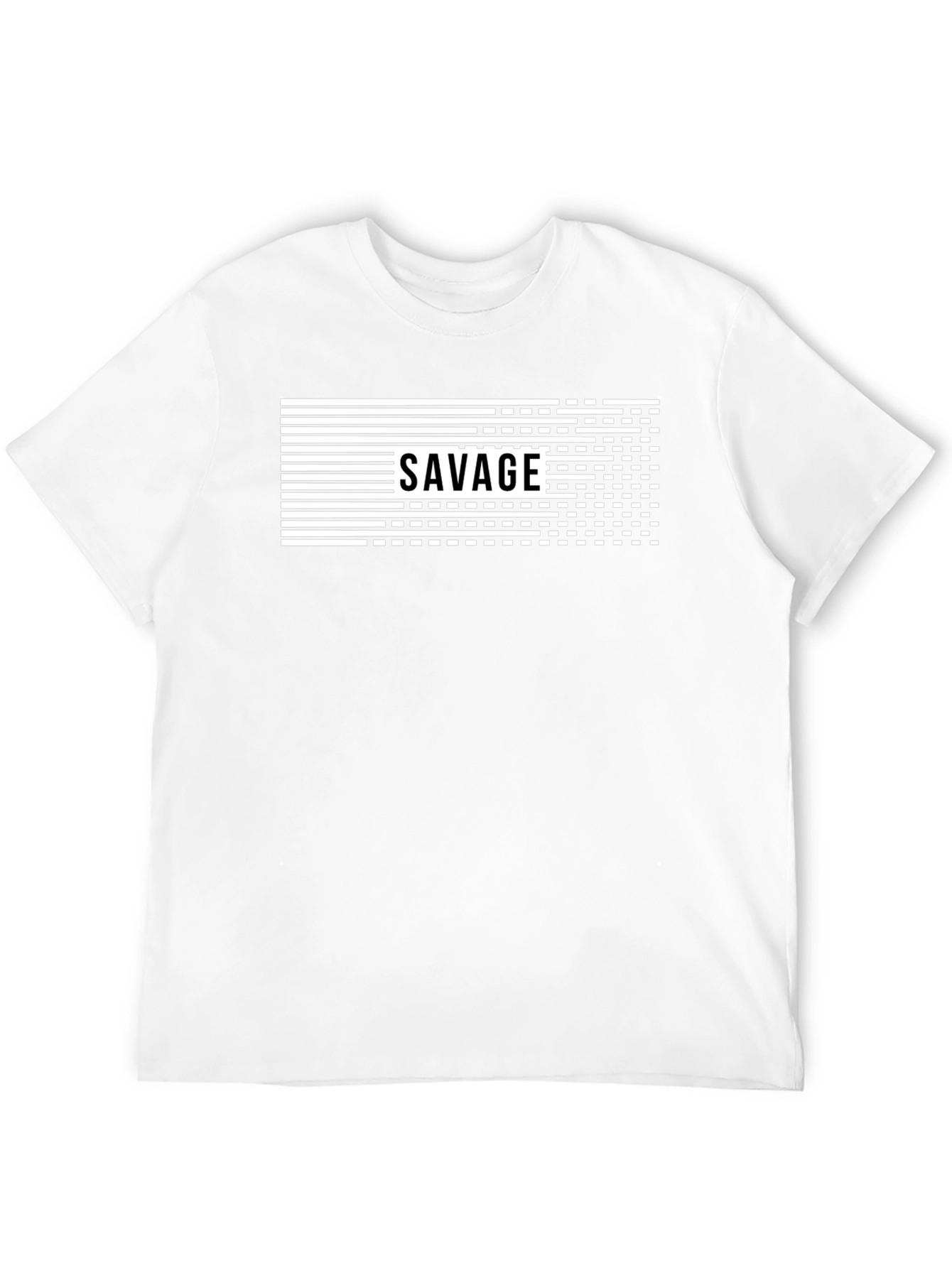 Savage Graphic Print Mens Black T-Shirt
