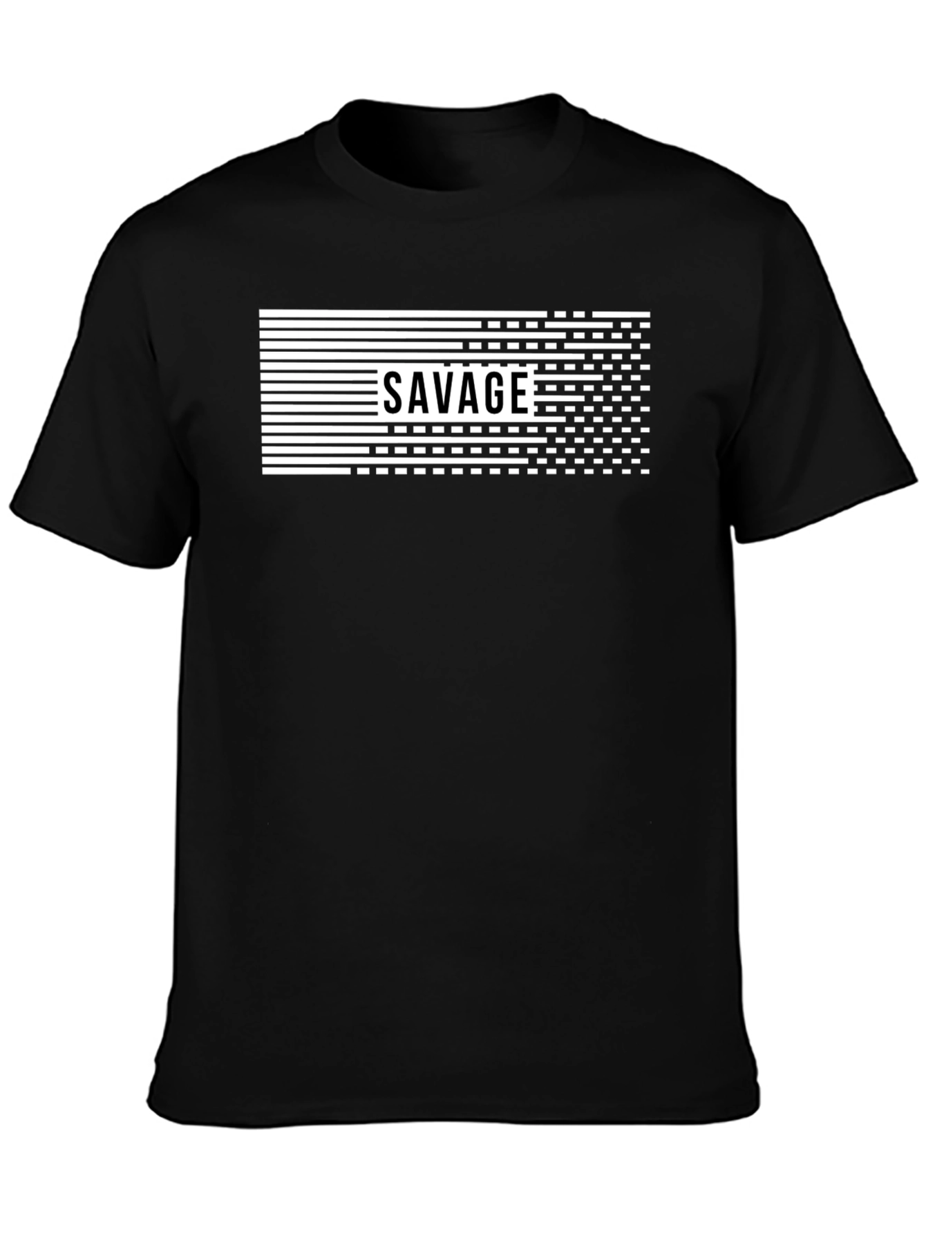Savage Graphic Print Mens Black T-Shirt