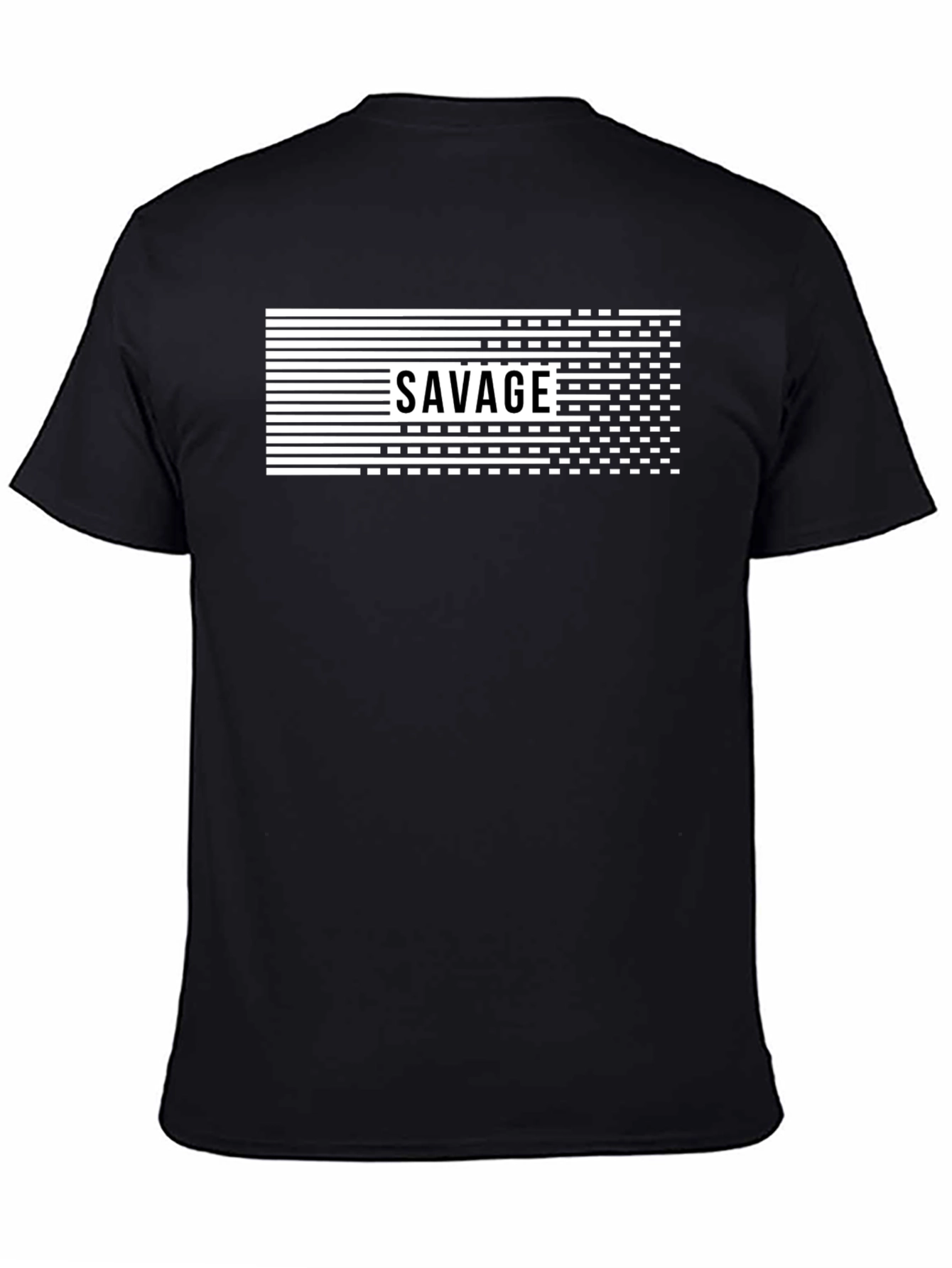 Savage Graphic Print Mens Black T-Shirt