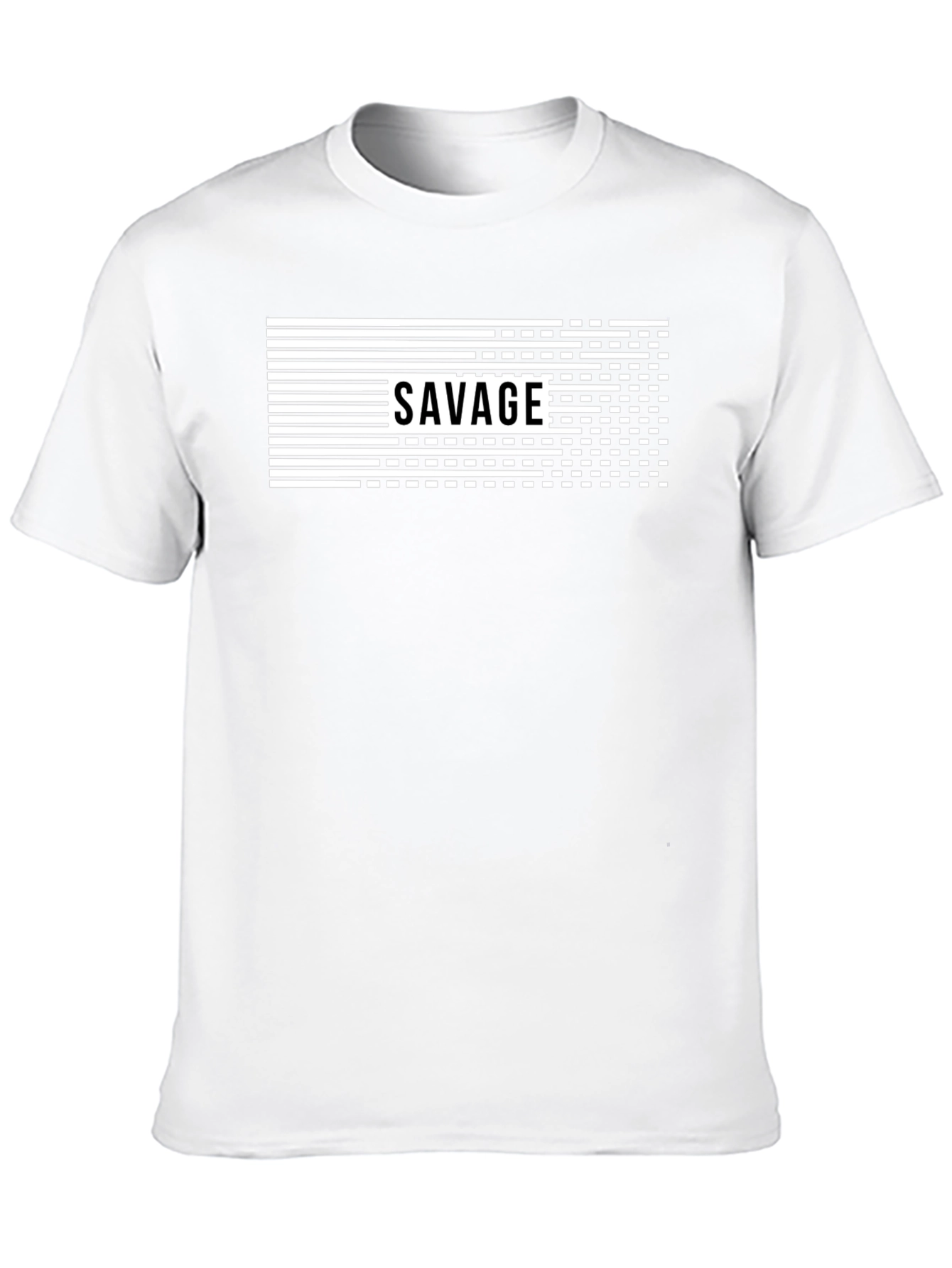 Savage Graphic Print Mens Black T-Shirt