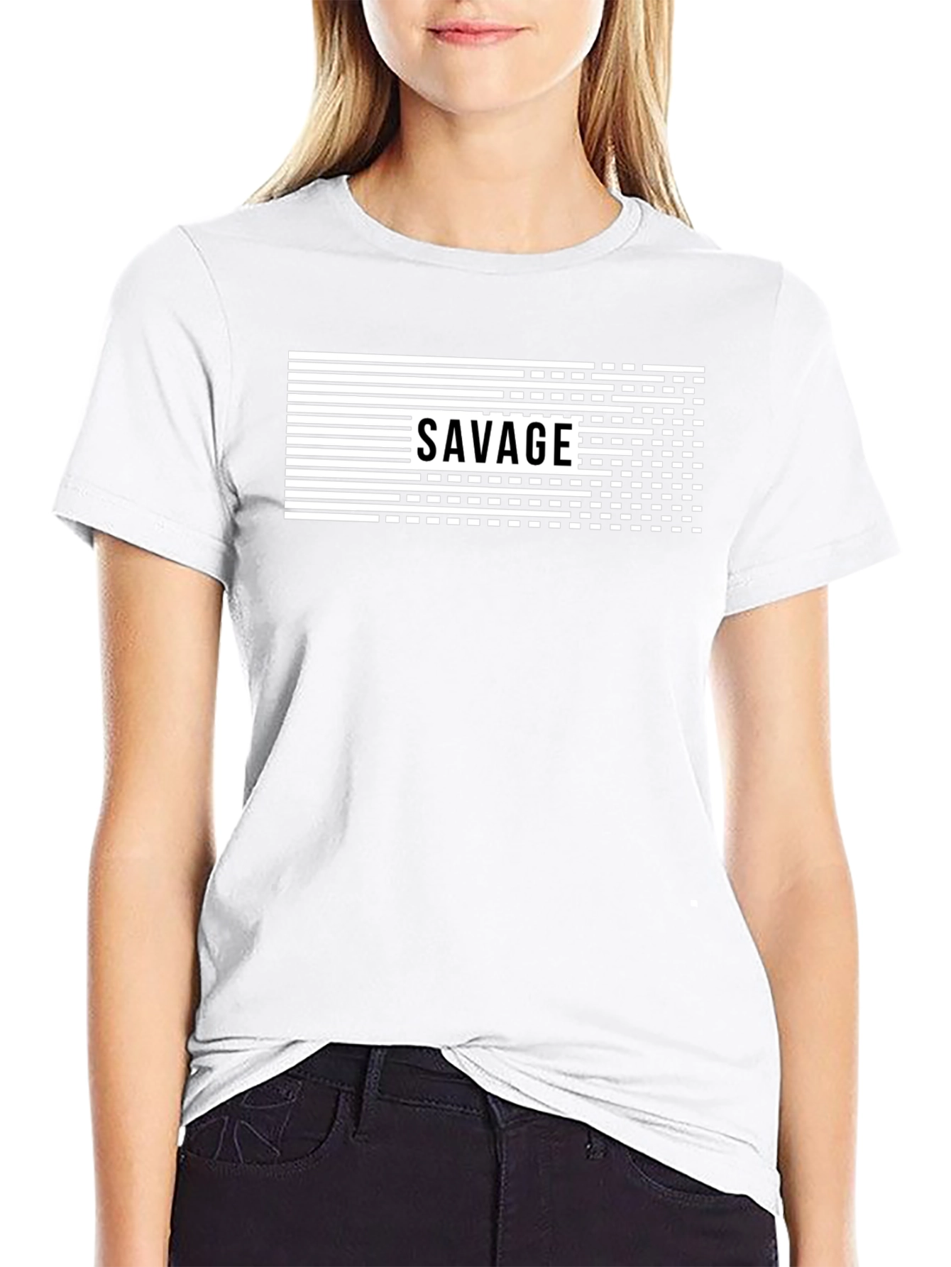 Savage Graphic Print Mens Black T-Shirt