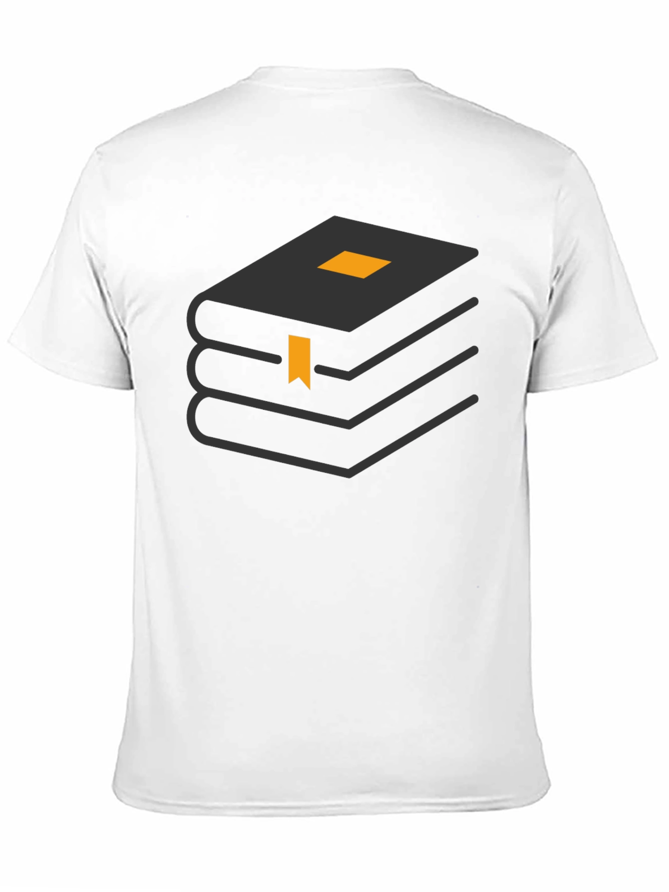 Stacked Books Graphic Tee - Black