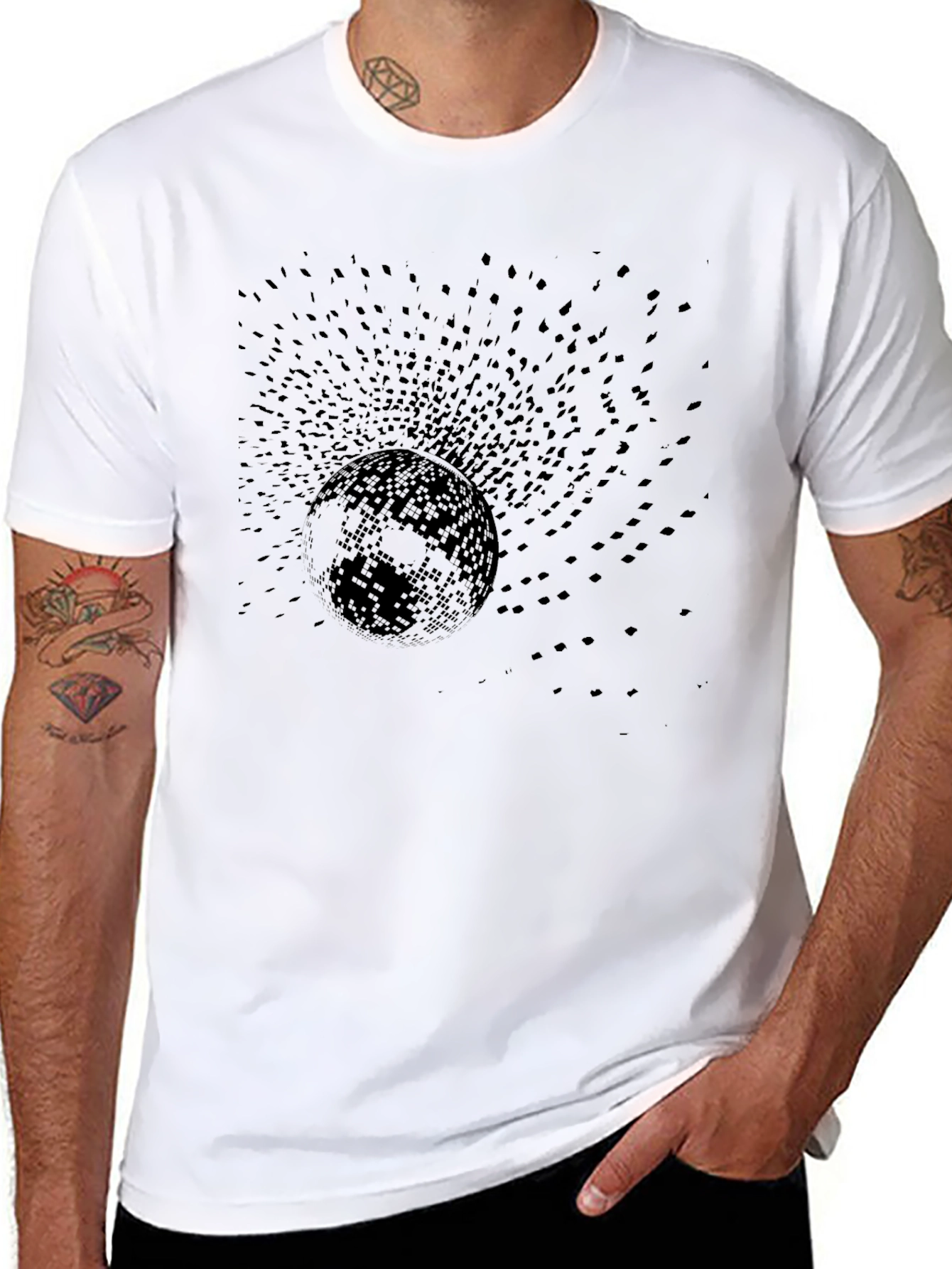 Eerie Eclipse Graphic Tee - Midnight Black