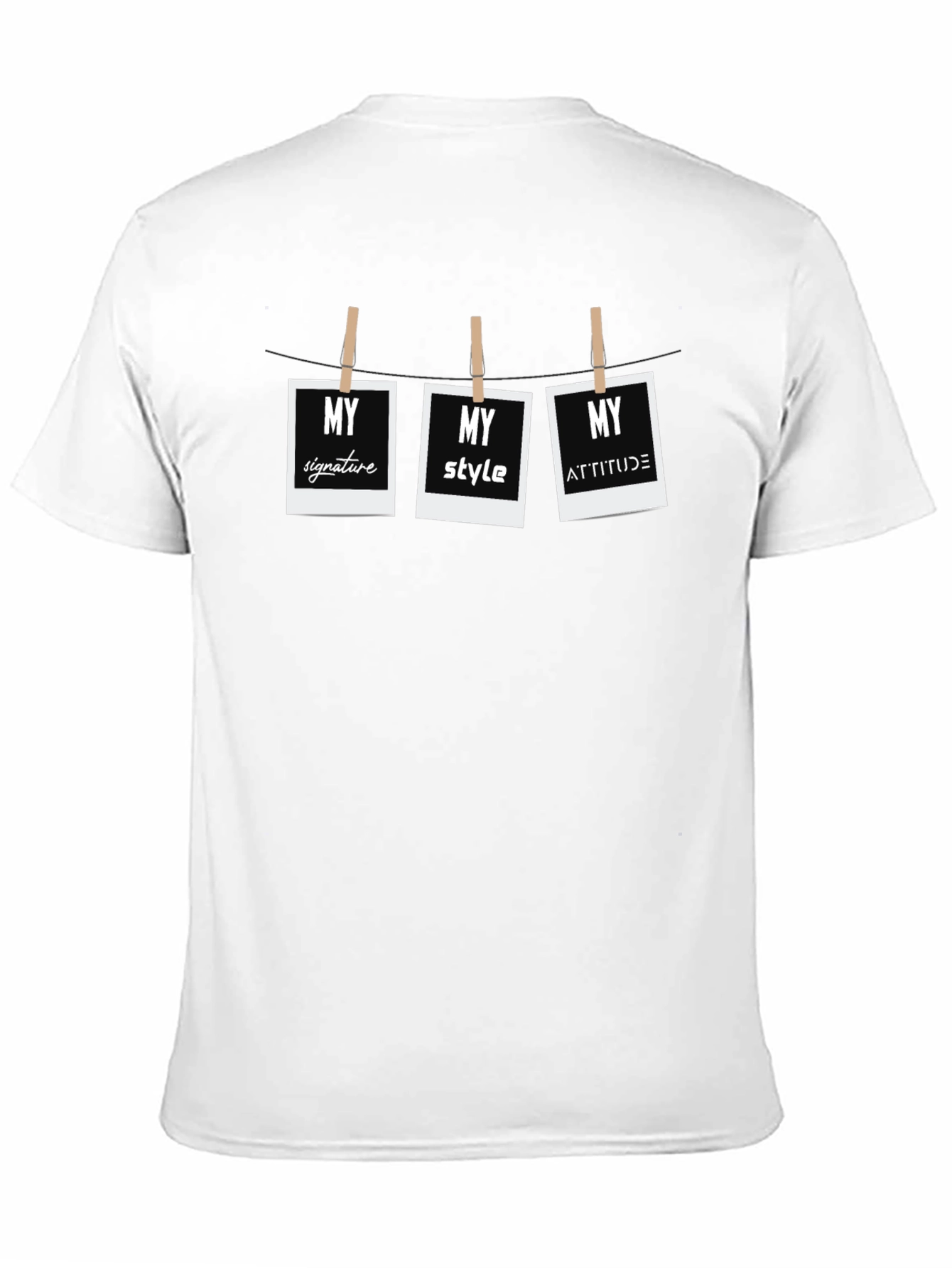 Mens My Signature Style Attitude Graphic T-Shirt