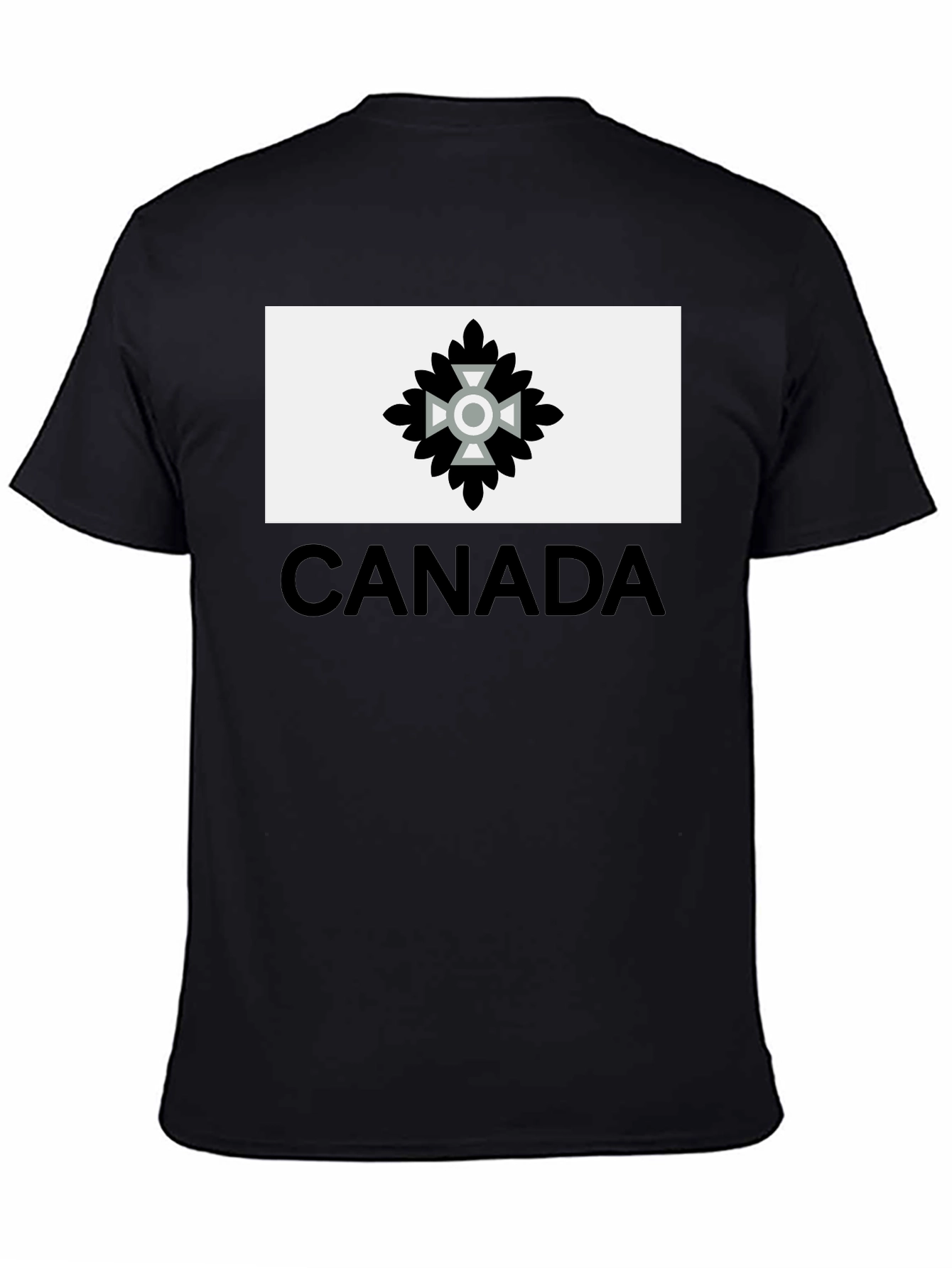 Canada T-Shirt with Unique Emblem - Black