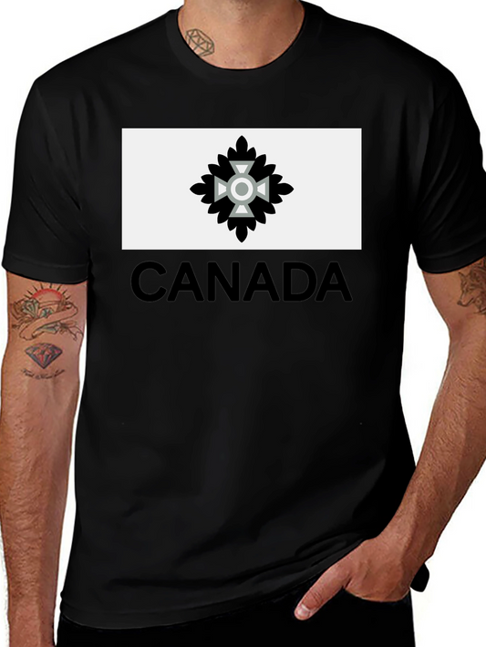 Canada T-Shirt with Unique Emblem - Black