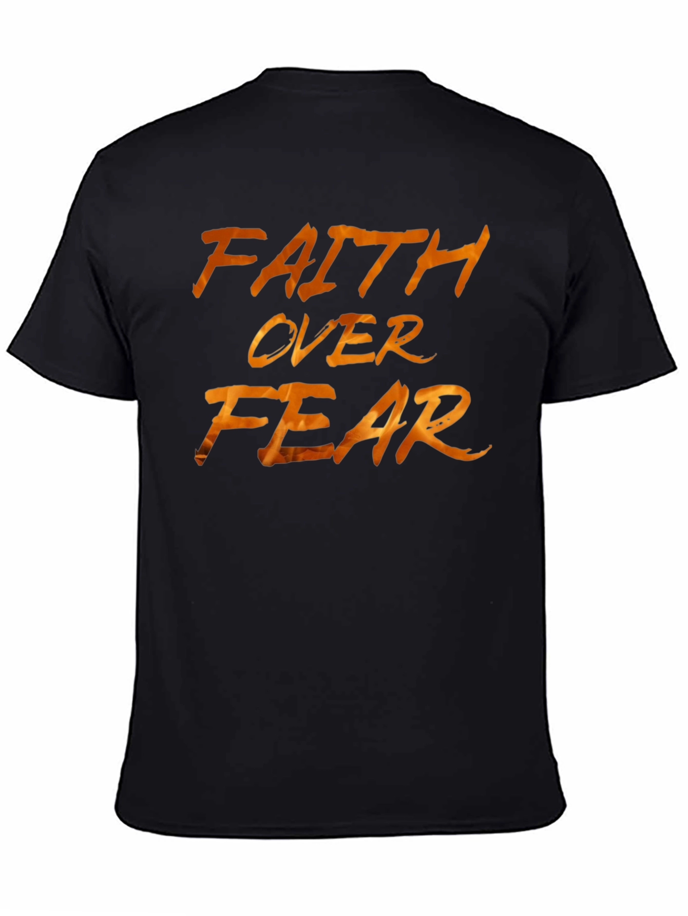 Faith Over Fear Black Graphic Tee