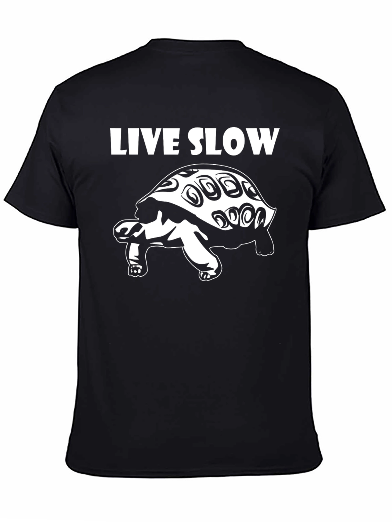 Live Slow Turtle Graphic T-Shirt