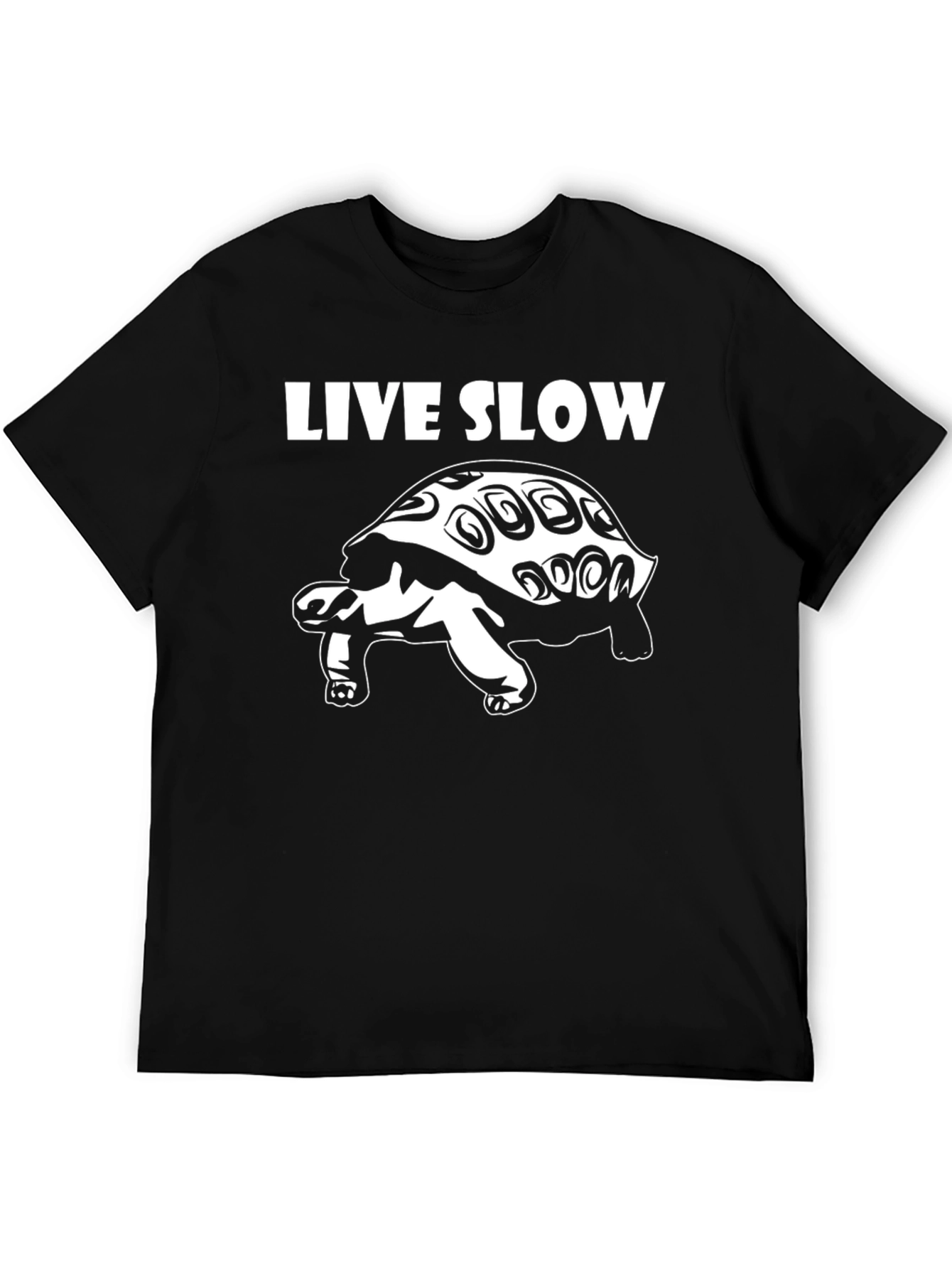 Live Slow Turtle Graphic T-Shirt
