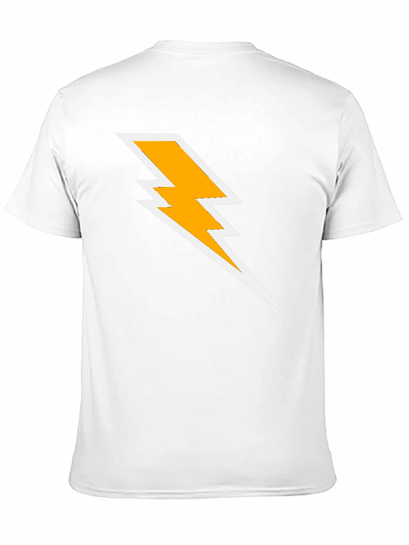 Lightning Bolt Graphic Tee - Black Cotton T-Shirt