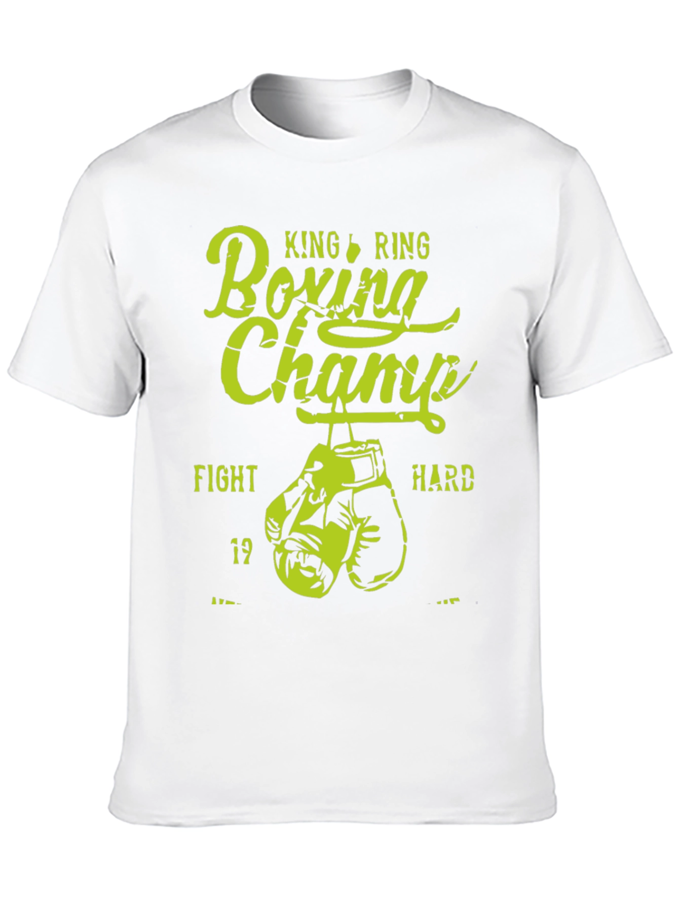 King Ring Boxing Champ Graphic Tee - Fight Hard