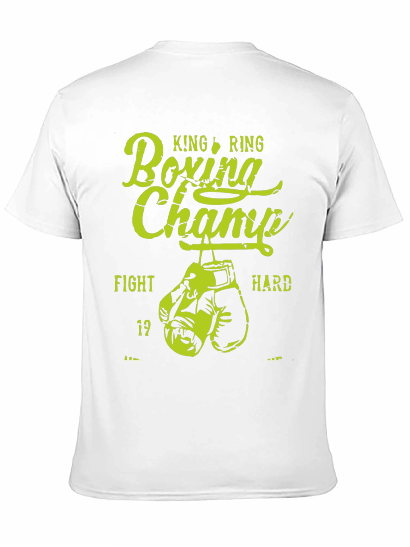 King Ring Boxing Champ Graphic Tee - Fight Hard
