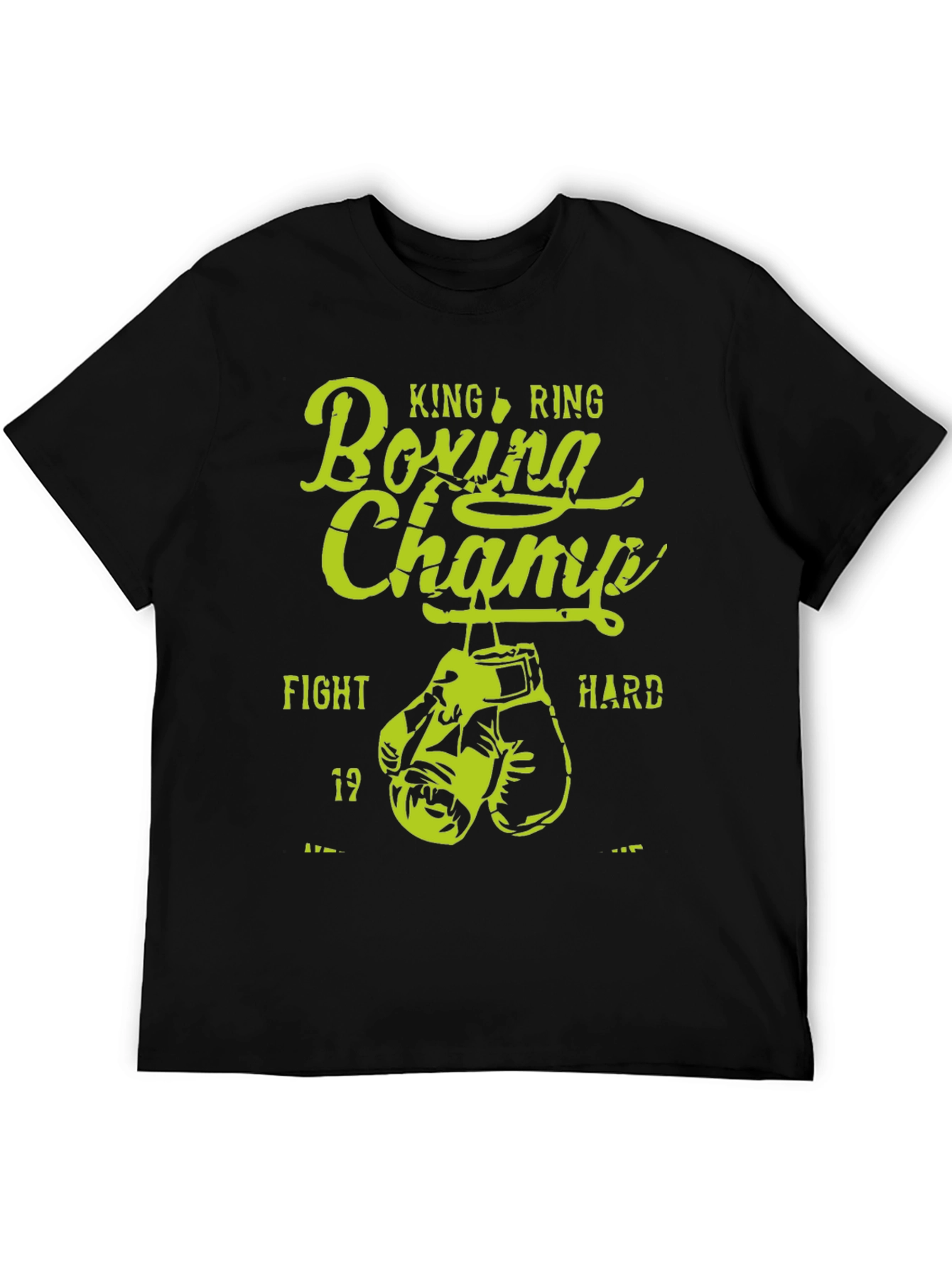 King Ring Boxing Champ Graphic Tee - Fight Hard