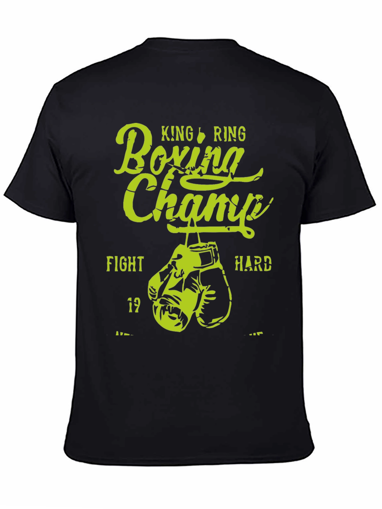 King Ring Boxing Champ Graphic Tee - Fight Hard