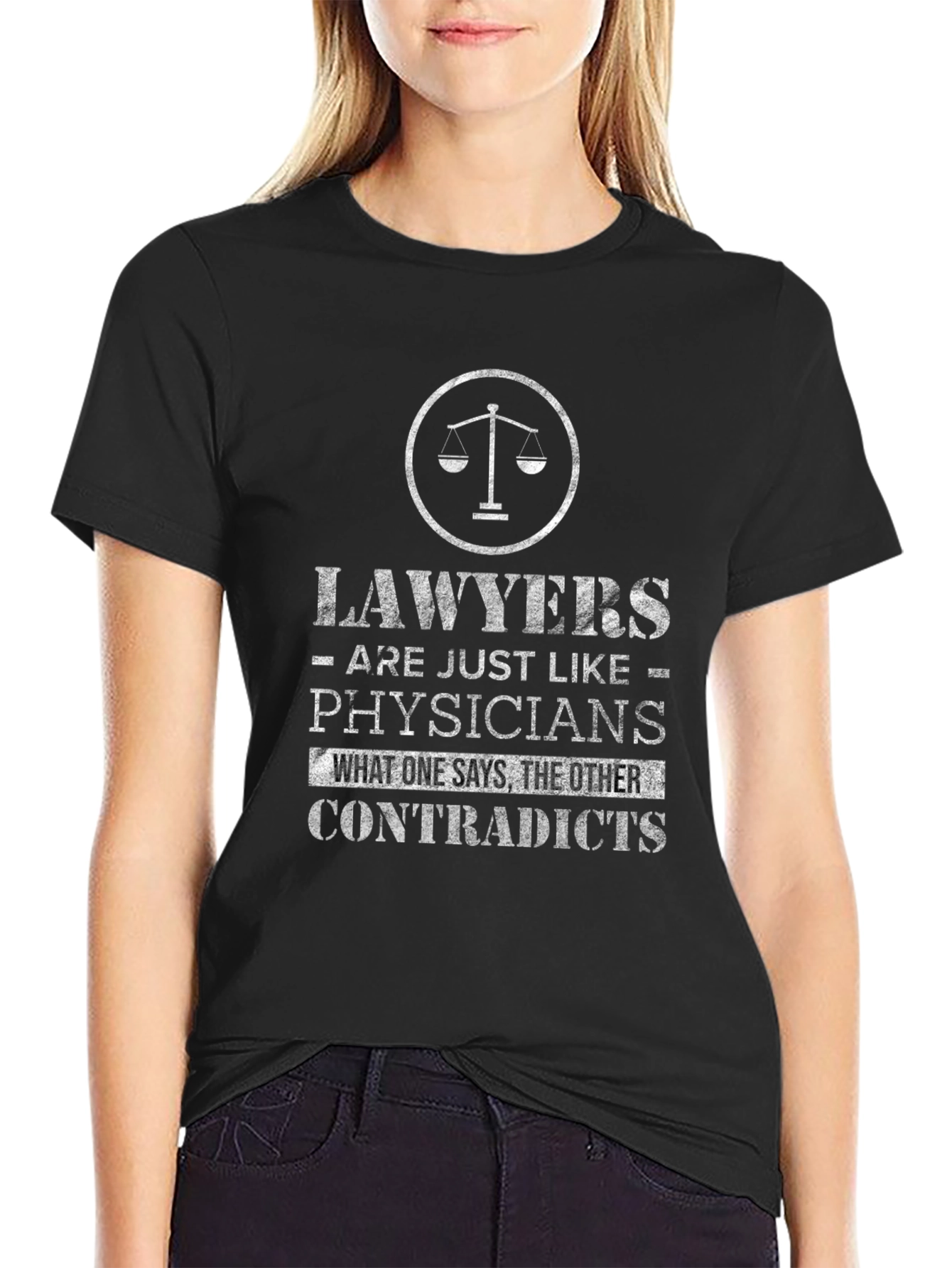 Lawyers vs Physicians Graphic Tee - Funny T-Shirt