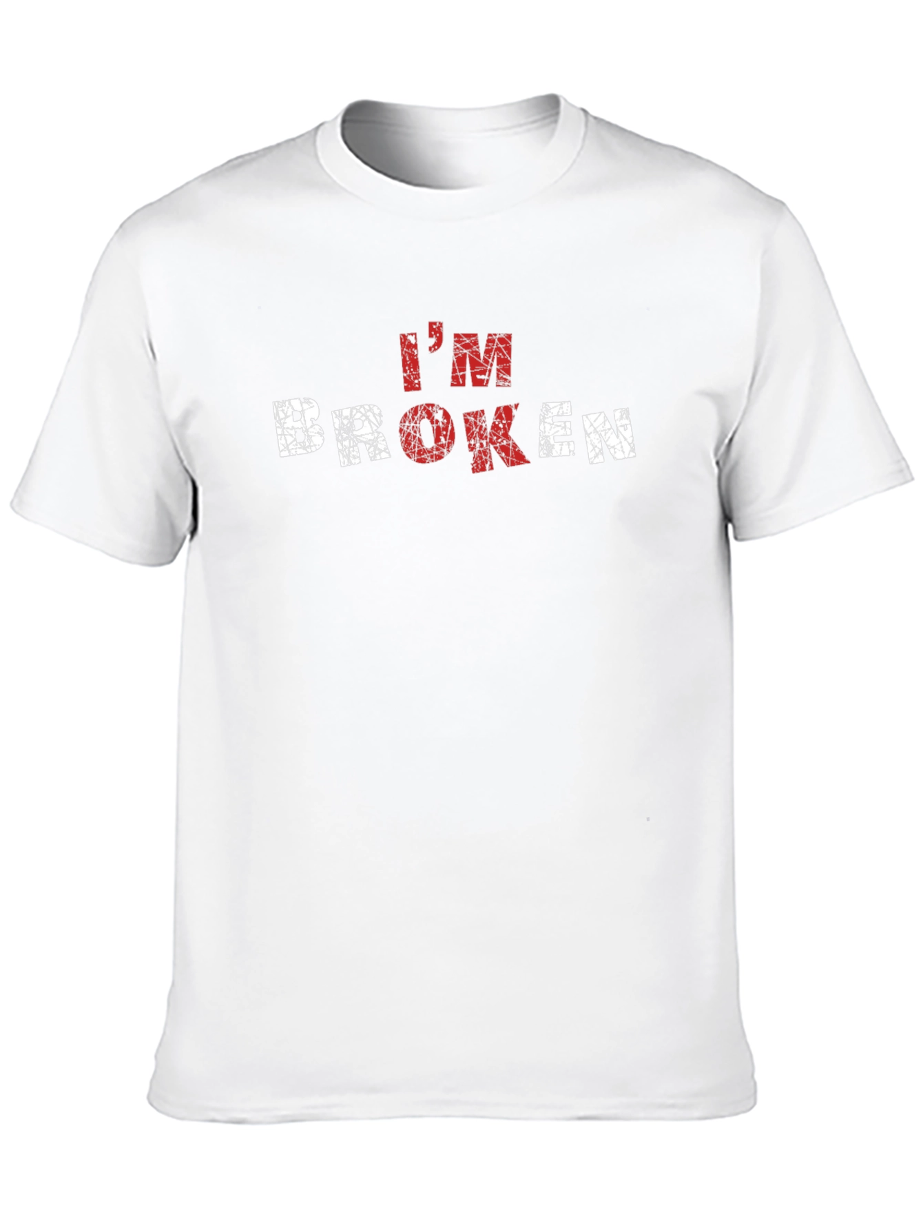 Im Broken Graphic T-Shirt - Distressed Design
