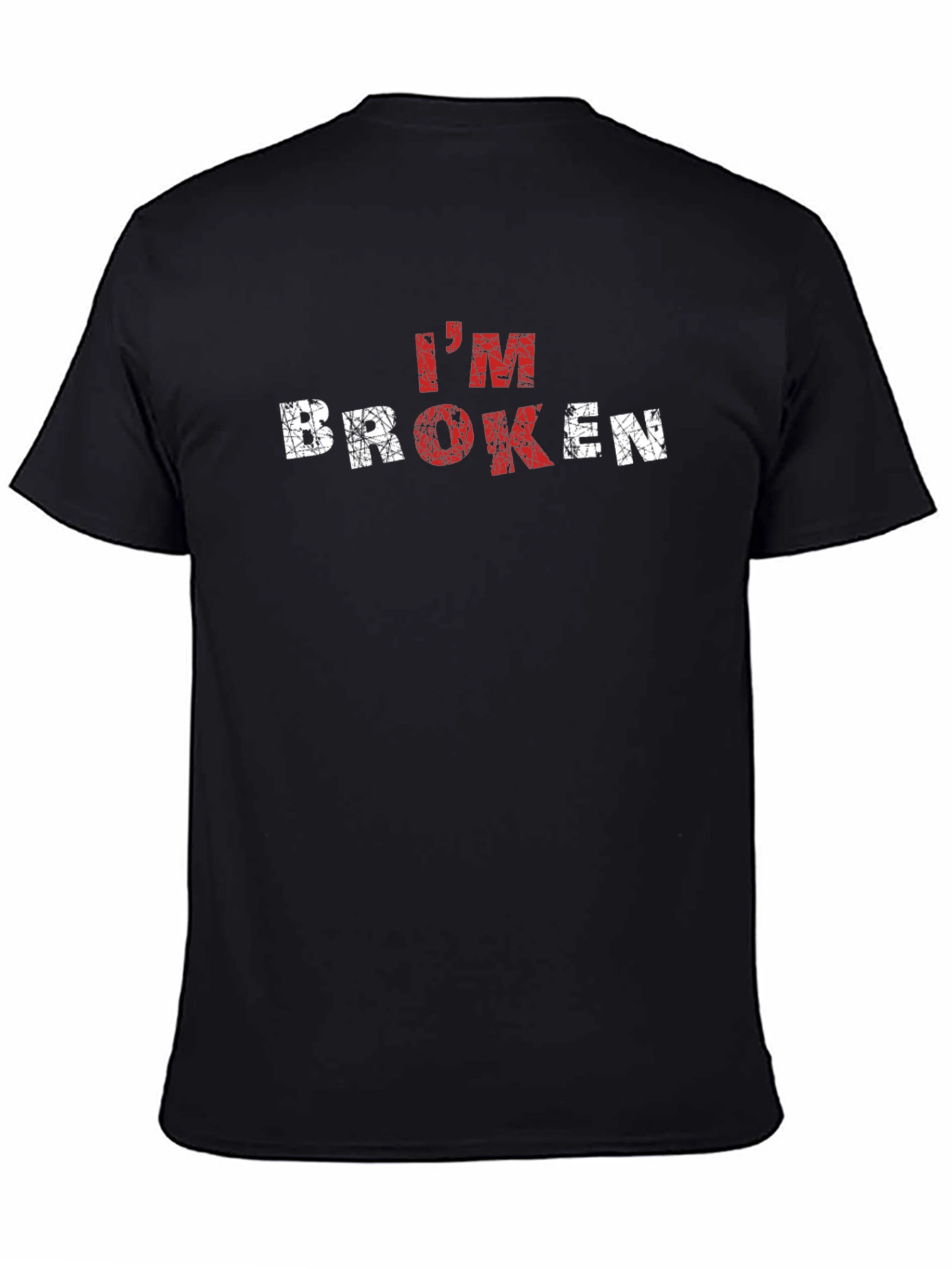 Im Broken Graphic T-Shirt - Distressed Design