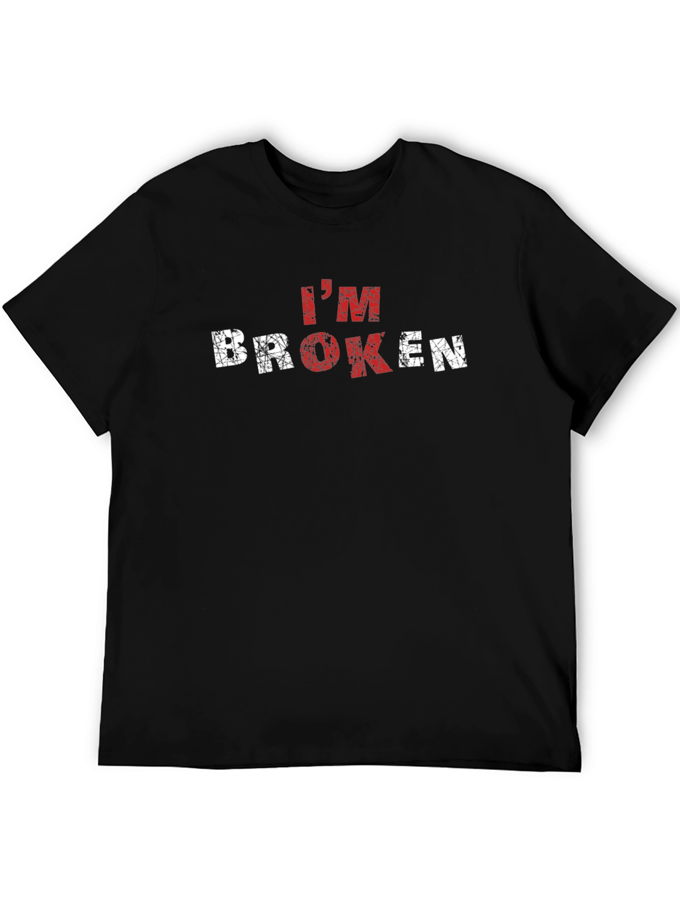 Im Broken Graphic T-Shirt - Distressed Design