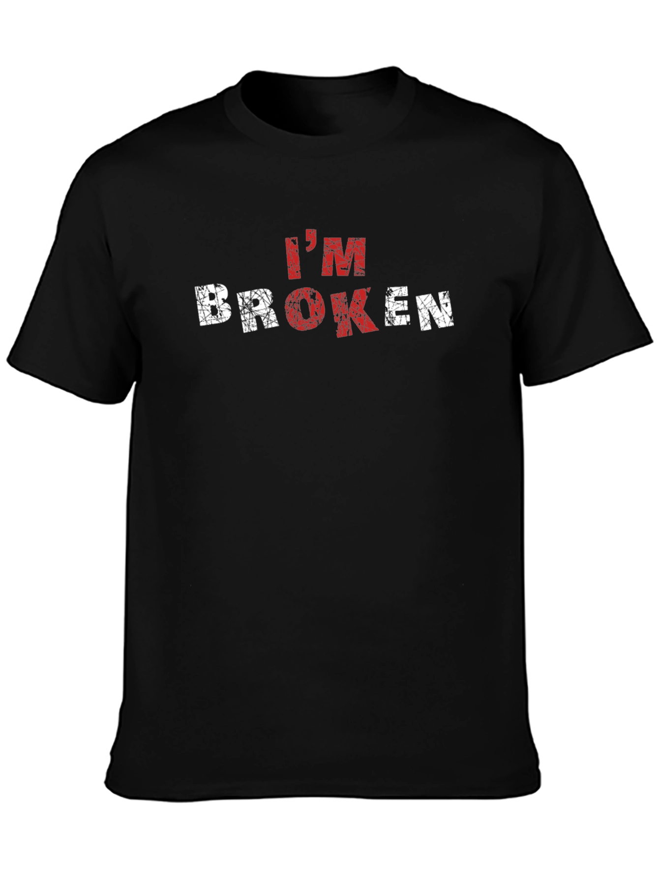 Im Broken Graphic T-Shirt - Distressed Design
