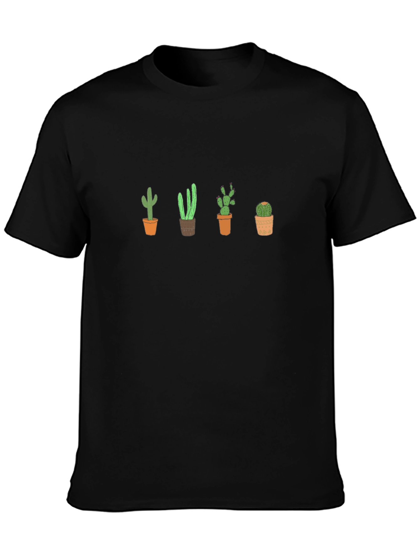 Cactus Plant Lover T-Shirt - Black