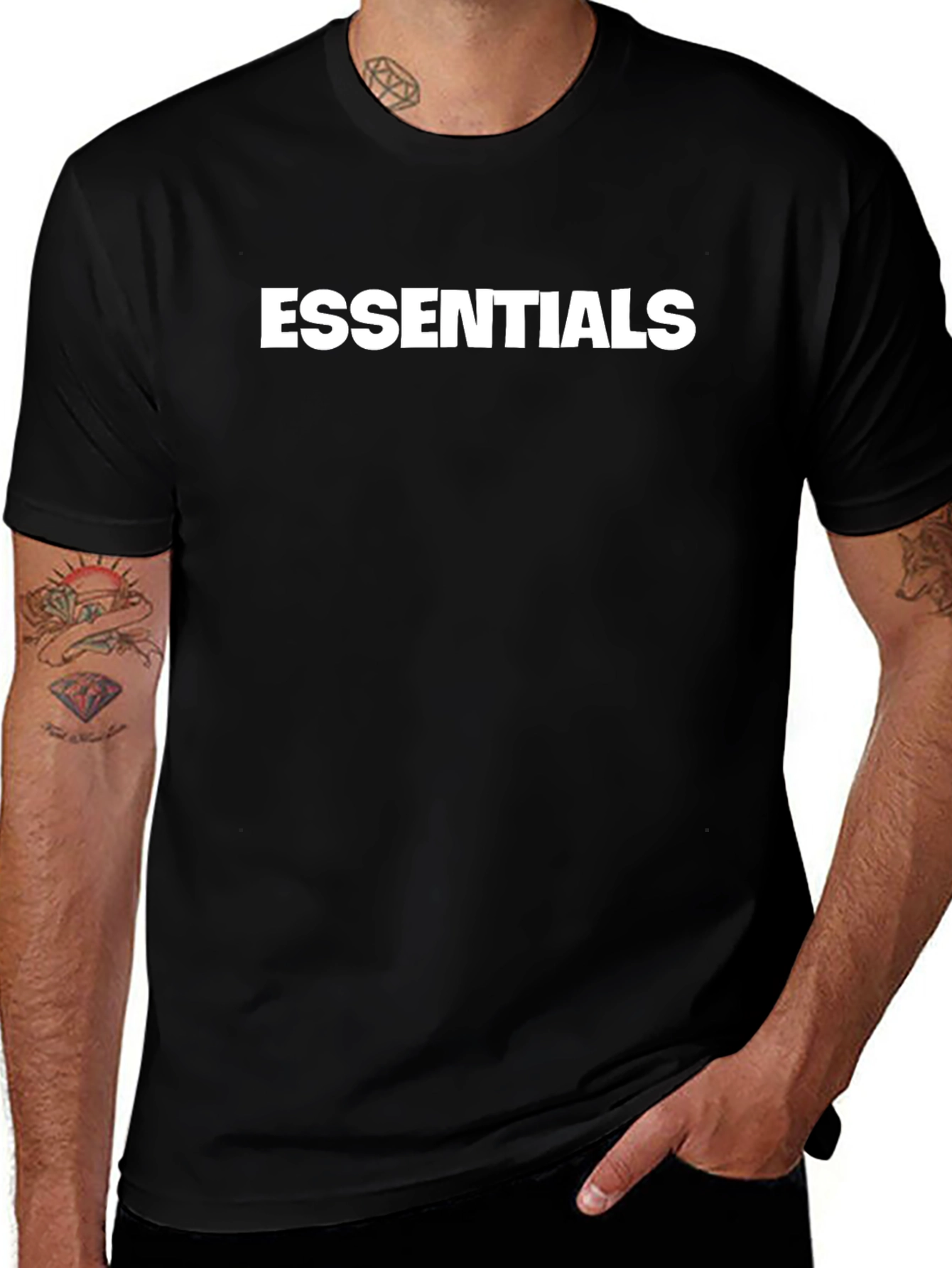 Essentials Graphic Print Crew Neck T-Shirt