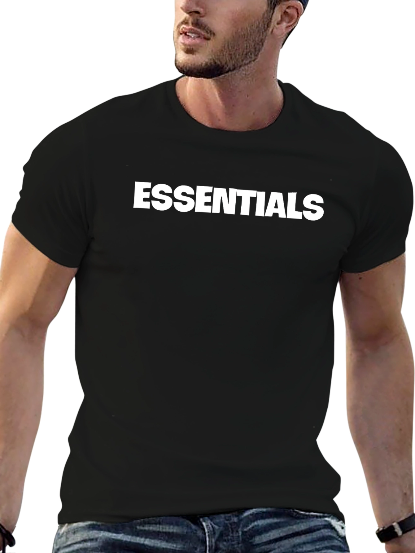 Essentials Graphic Print Crew Neck T-Shirt