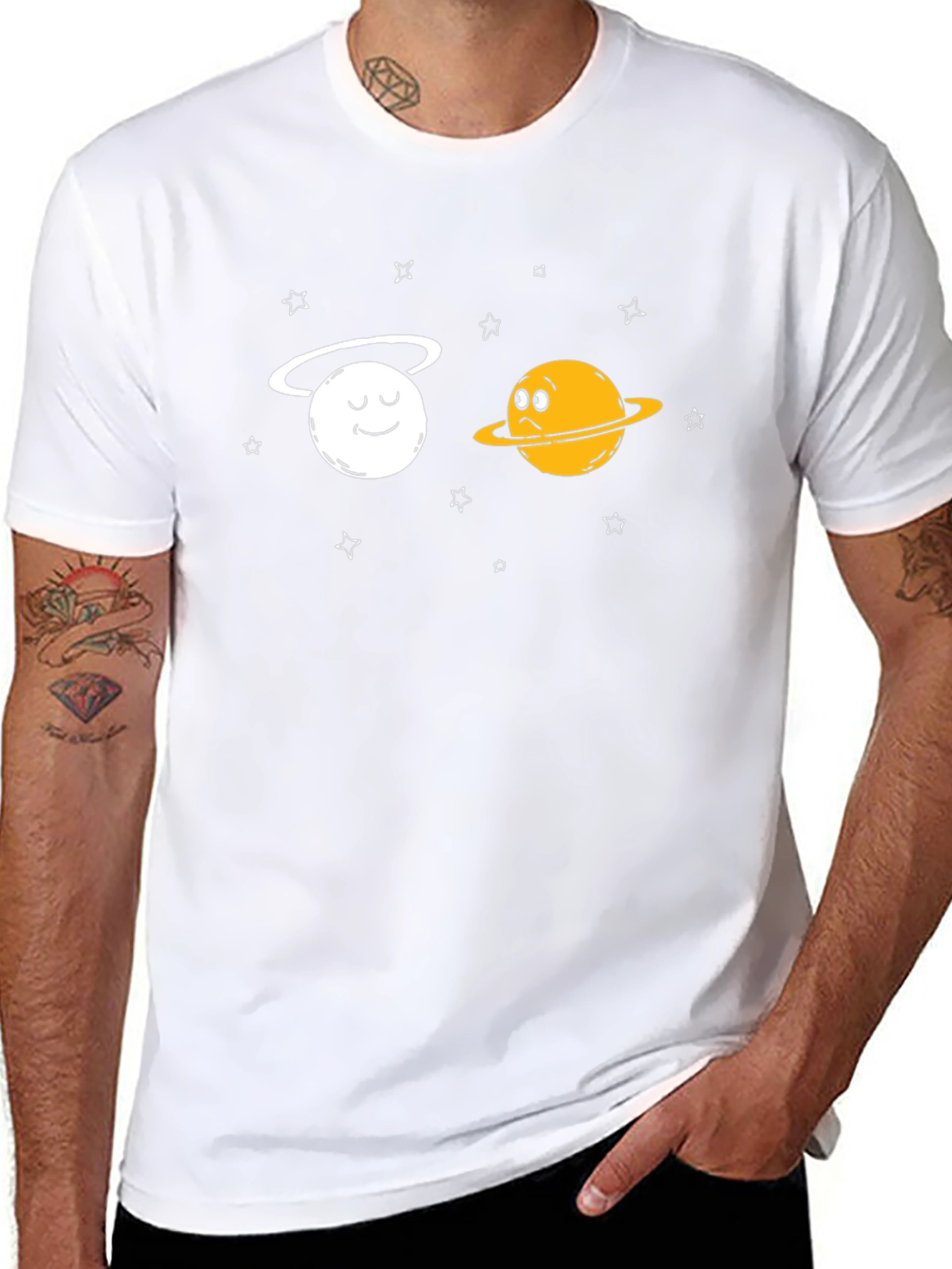 Celestial Buddies T-Shirt: Planets in Space Tee