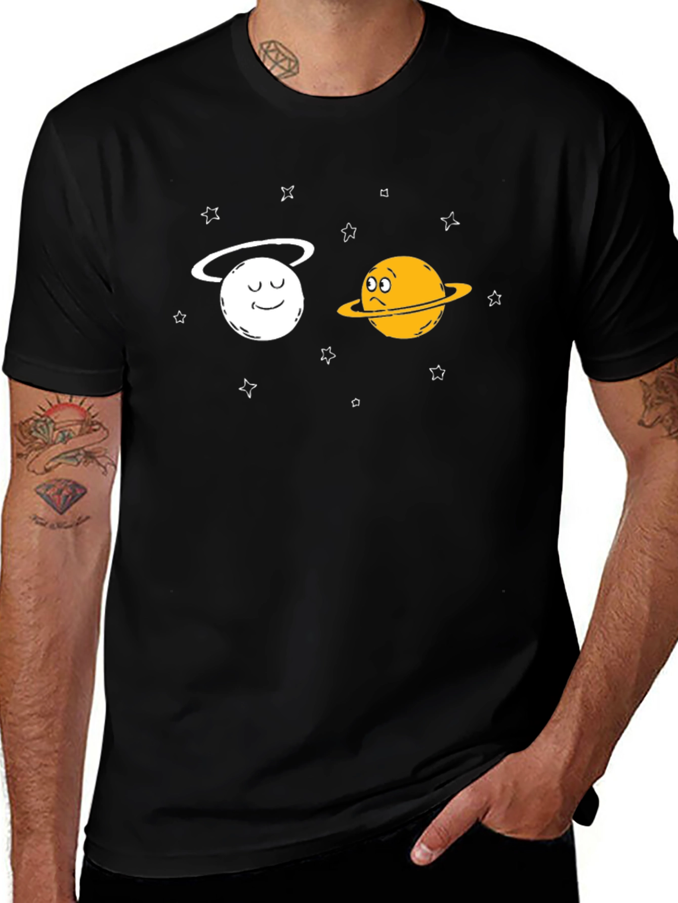 Celestial Buddies T-Shirt: Planets in Space Tee