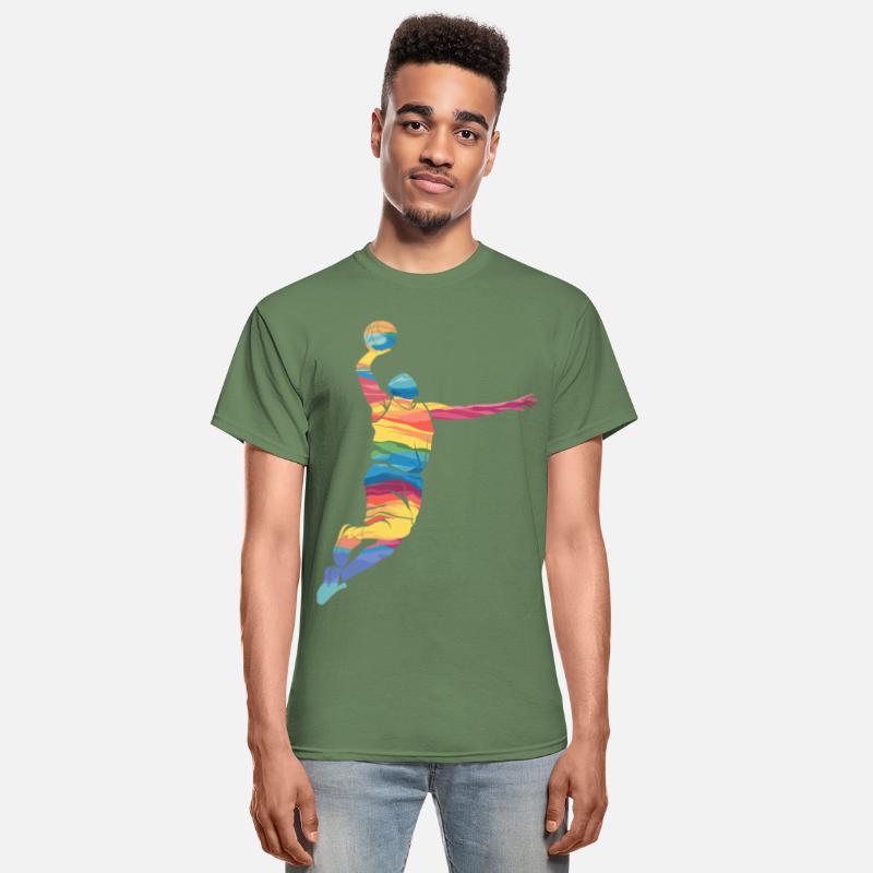 Abstract Basketball Dunk Art in Vibrant Colors