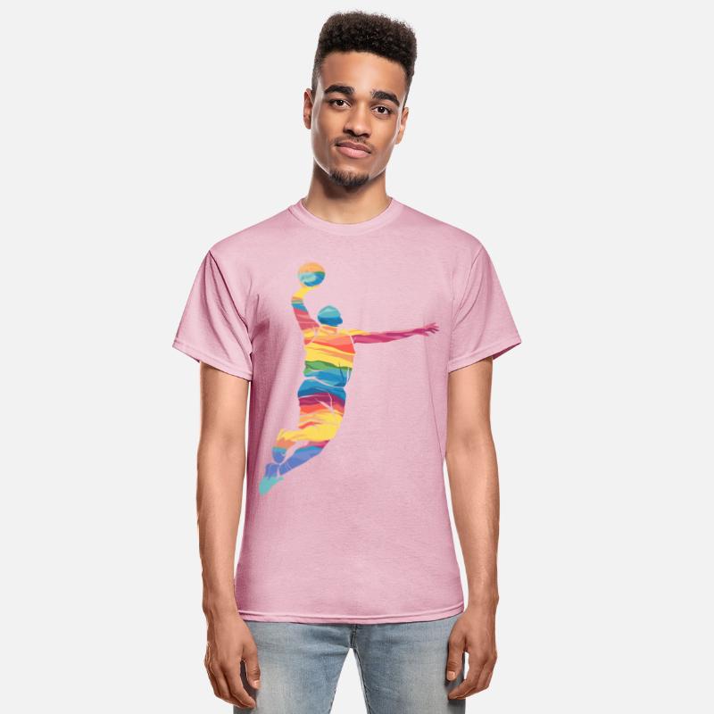 Abstract Basketball Dunk Art in Vibrant Colors