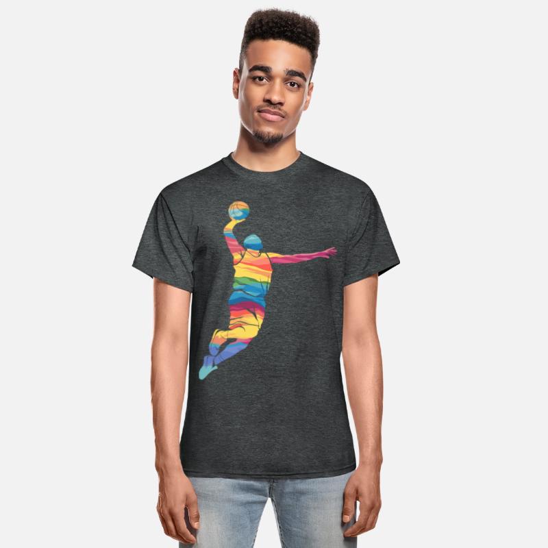 Abstract Basketball Dunk Art in Vibrant Colors