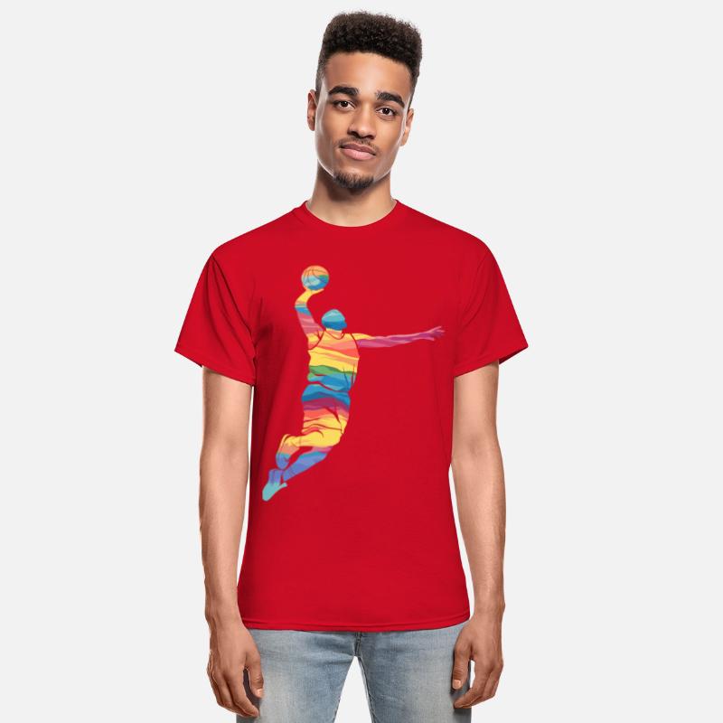 Abstract Basketball Dunk Art in Vibrant Colors