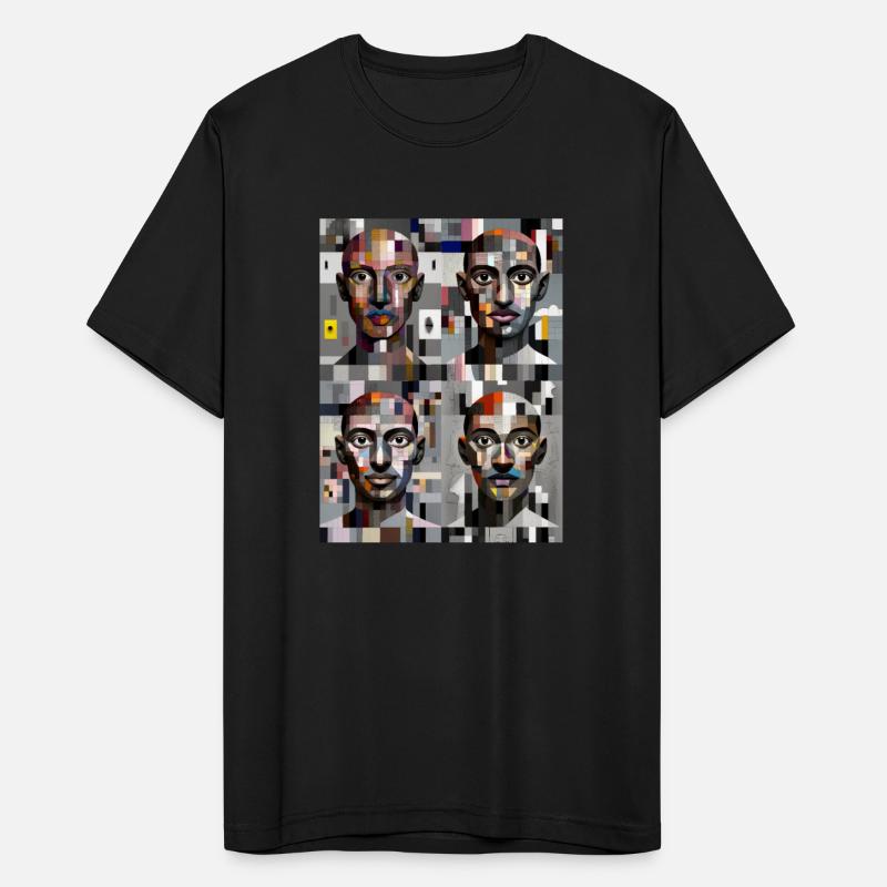 Abstract Faces - Colorful Digital Design