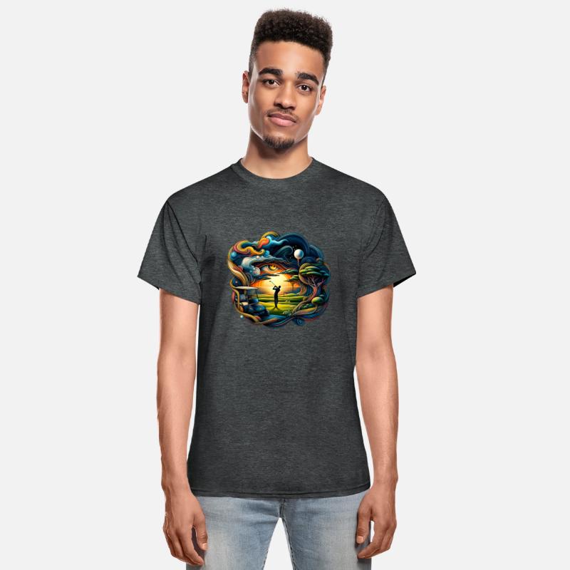 Abstract Golfer In Surreal Golfing World