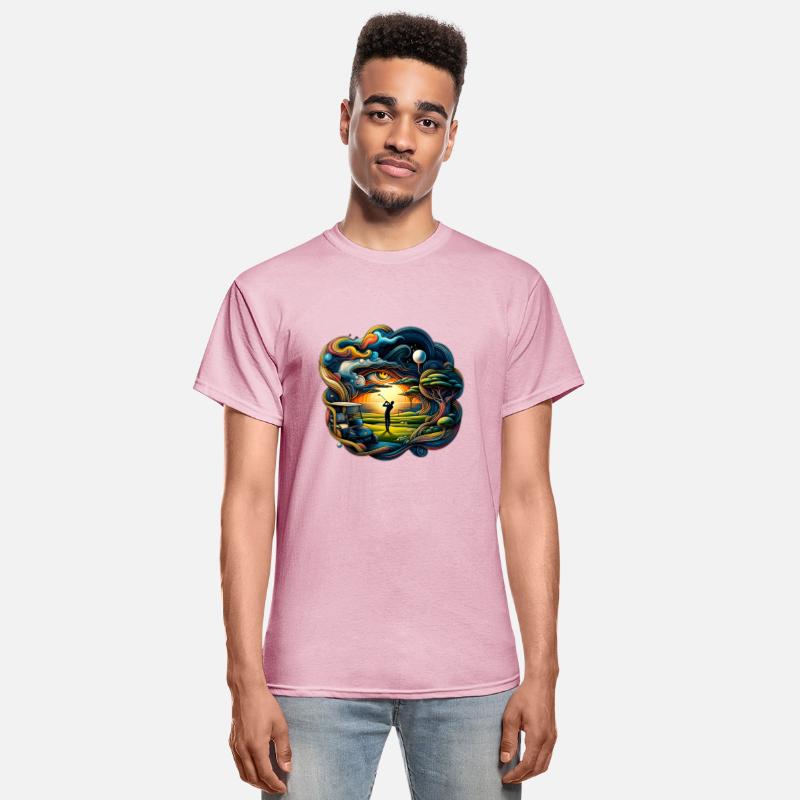 Abstract Golfer In Surreal Golfing World