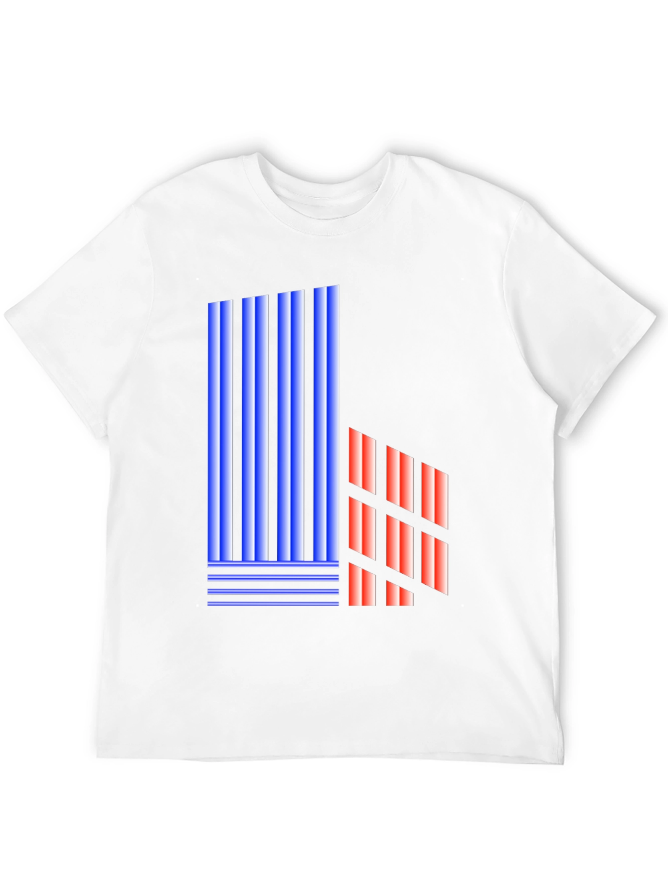 Abstract Geometric Graphic Print Black T-Shirt